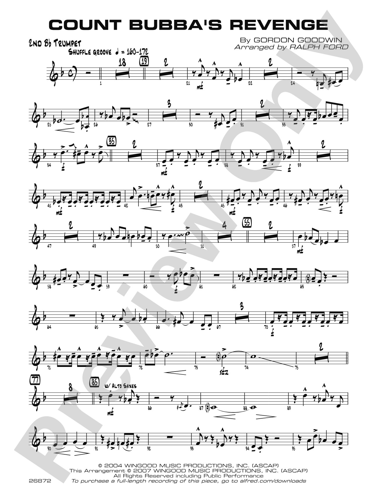 Count Bubba's Revenge: 2nd B-flat Trumpet