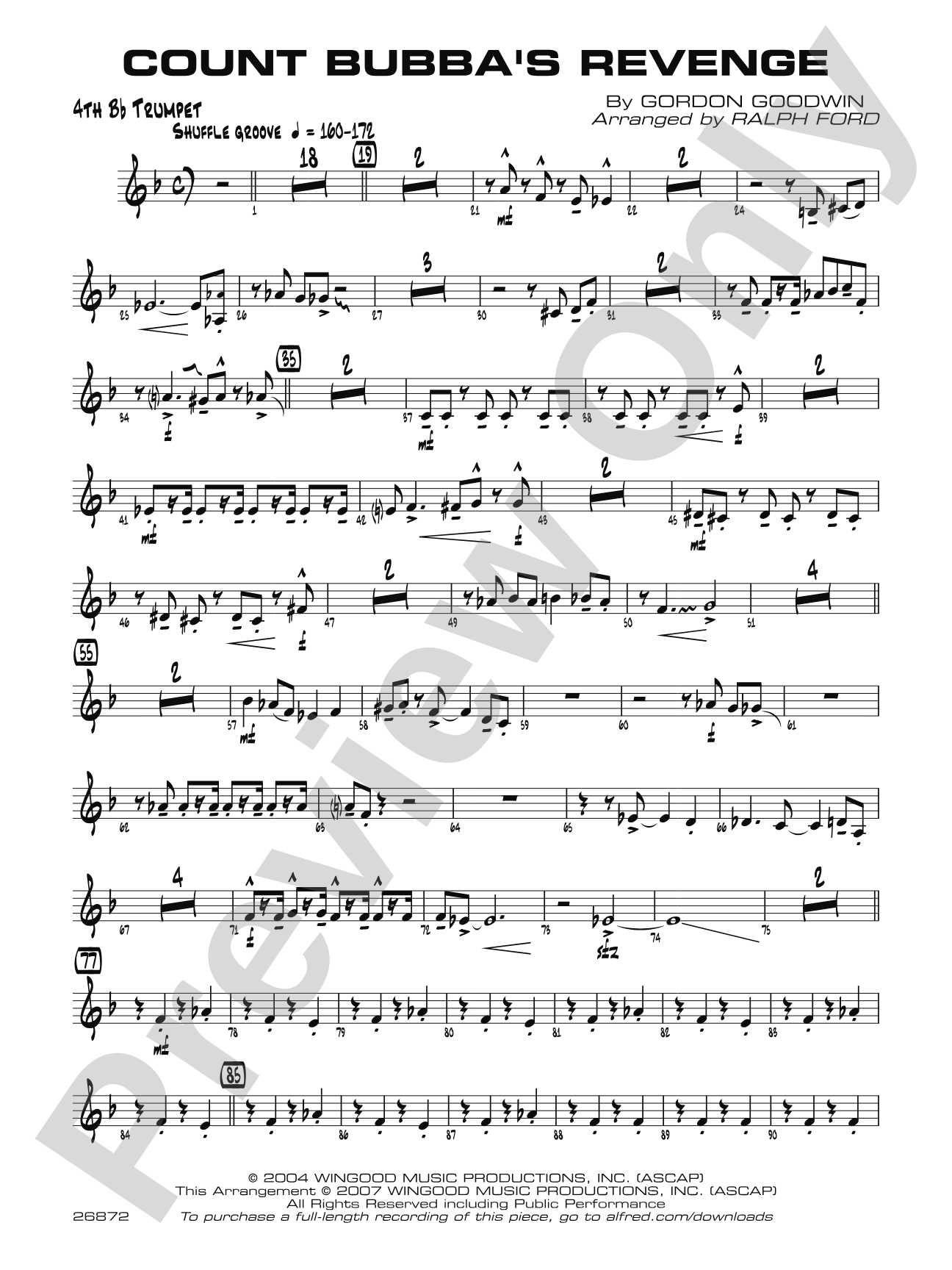 Count Bubba's Revenge: 4th B-flat Trumpet