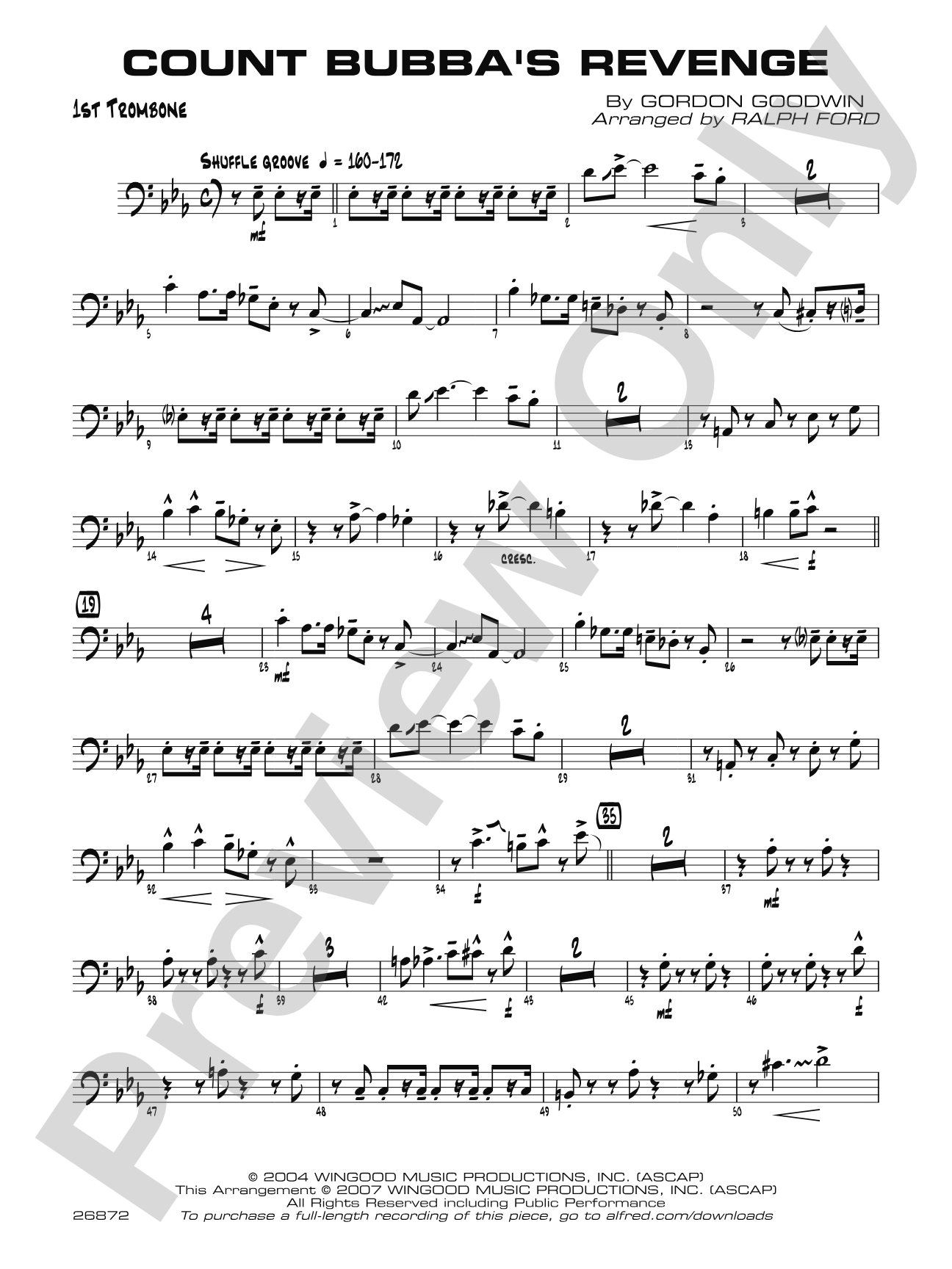 Count Bubba's Revenge: 1st Trombone