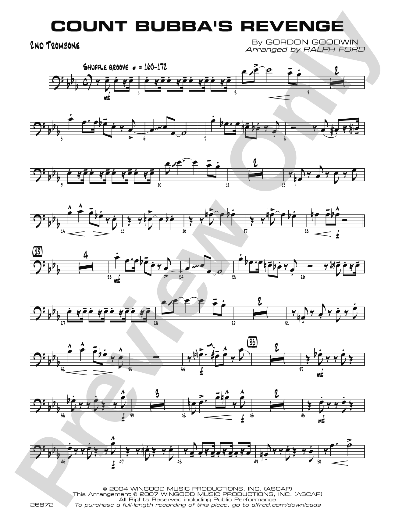 Count Bubba's Revenge: 2nd Trombone