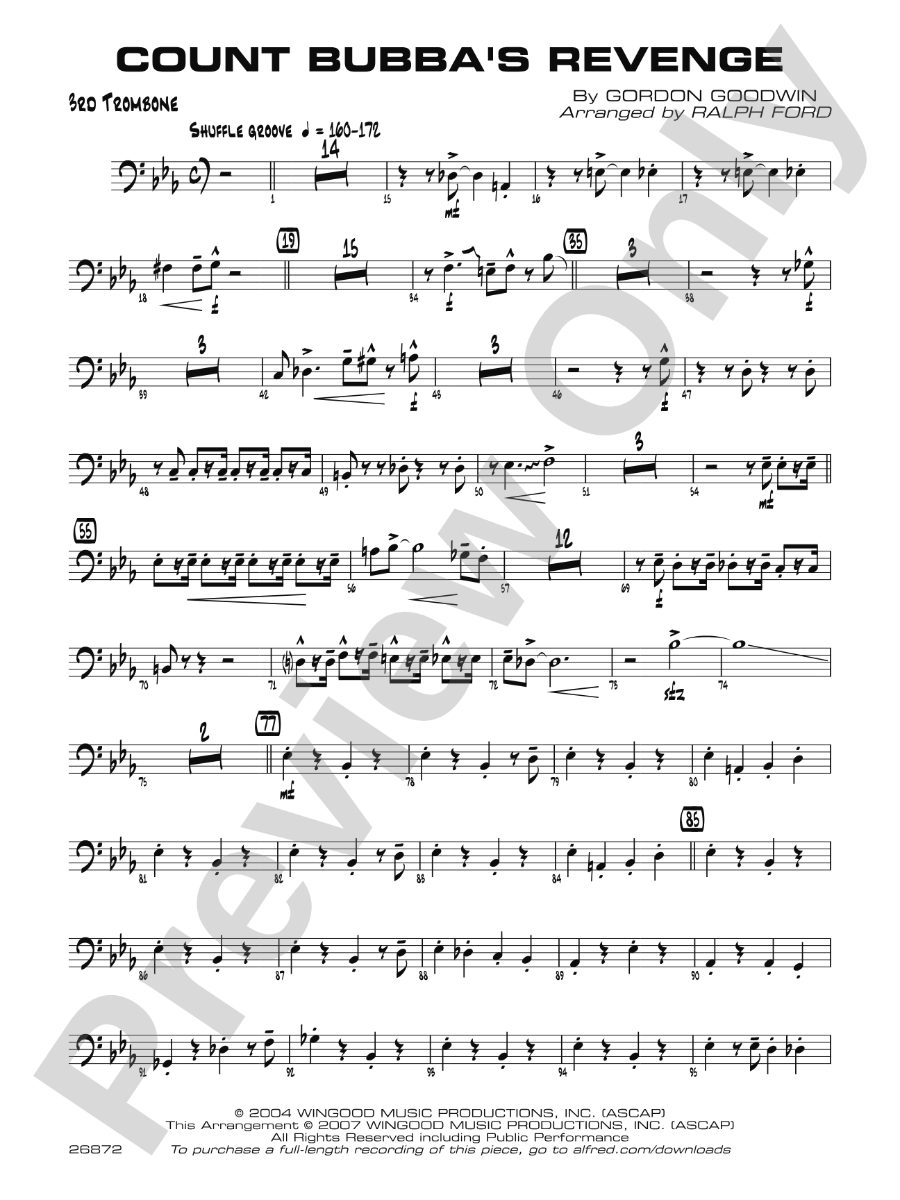 Count Bubba's Revenge: 3rd Trombone