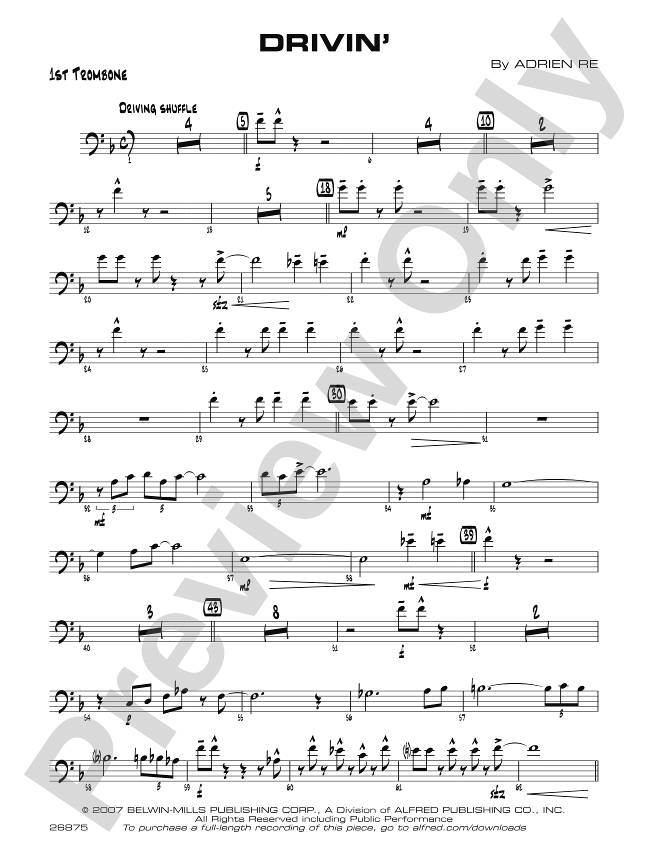 Drivin': 1st Trombone