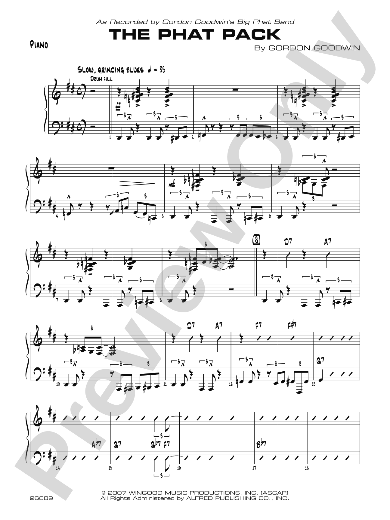 The Phat Pack: Piano Accompaniment
