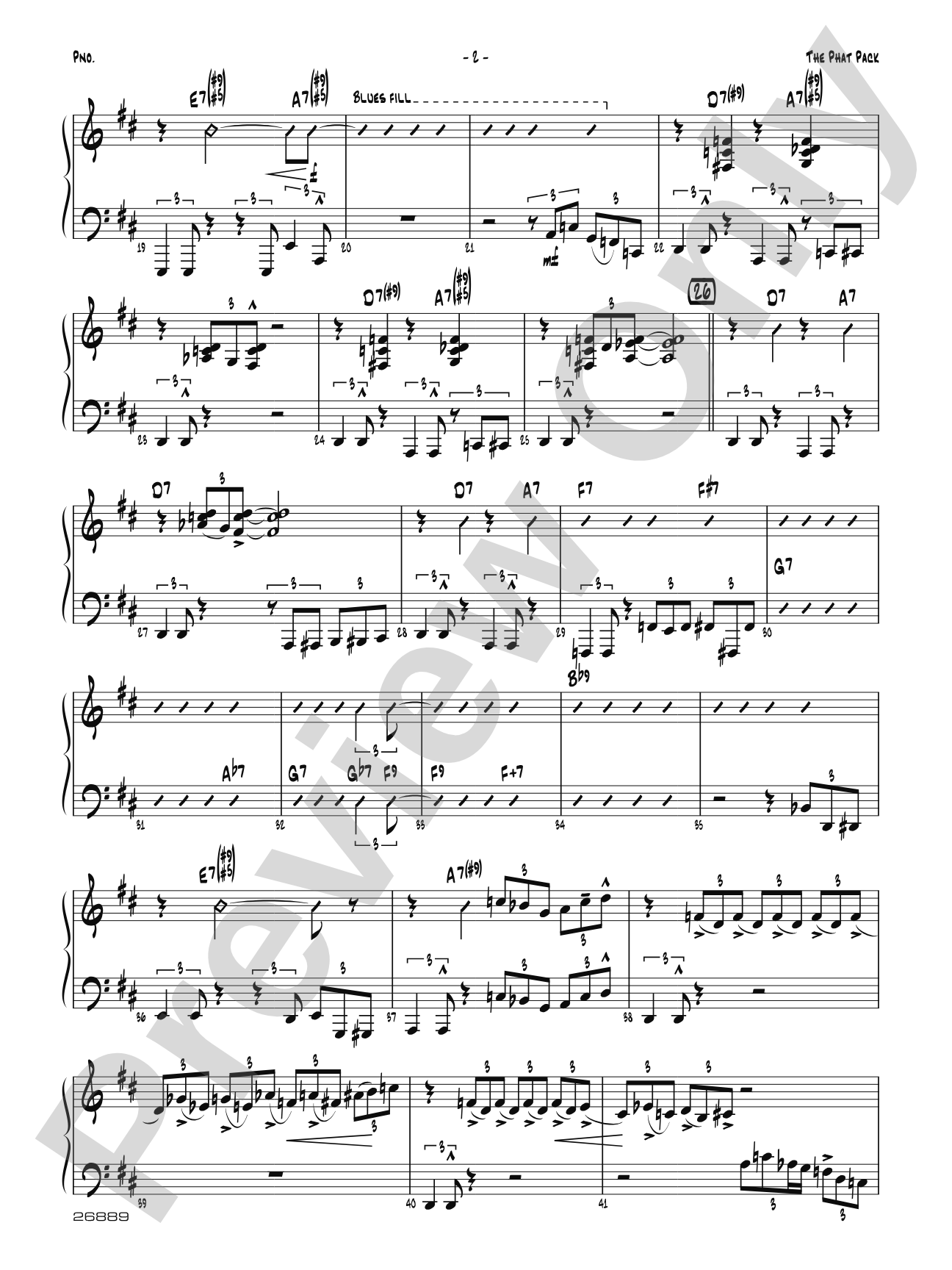 The Phat Pack: Piano Accompaniment