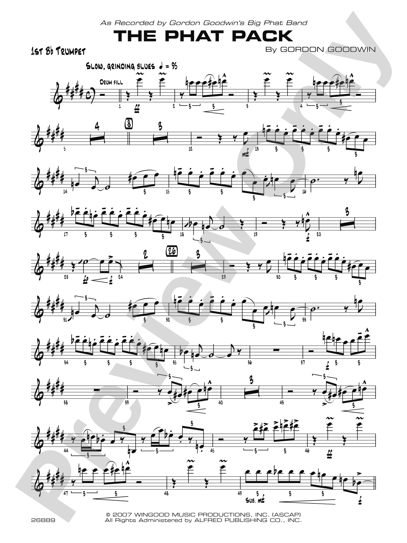 The Phat Pack: 1st B-flat Trumpet