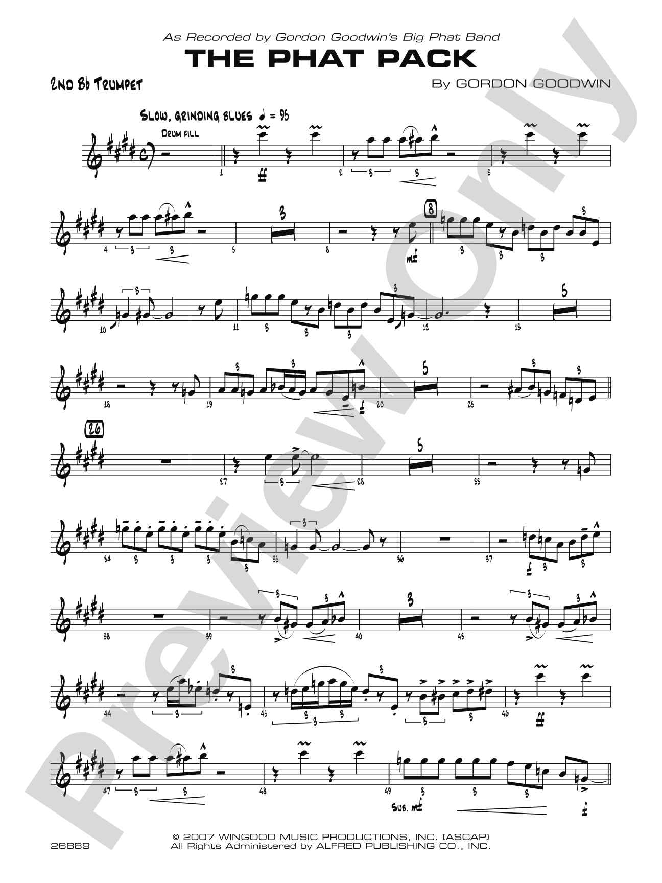 The Phat Pack: 2nd B-flat Trumpet