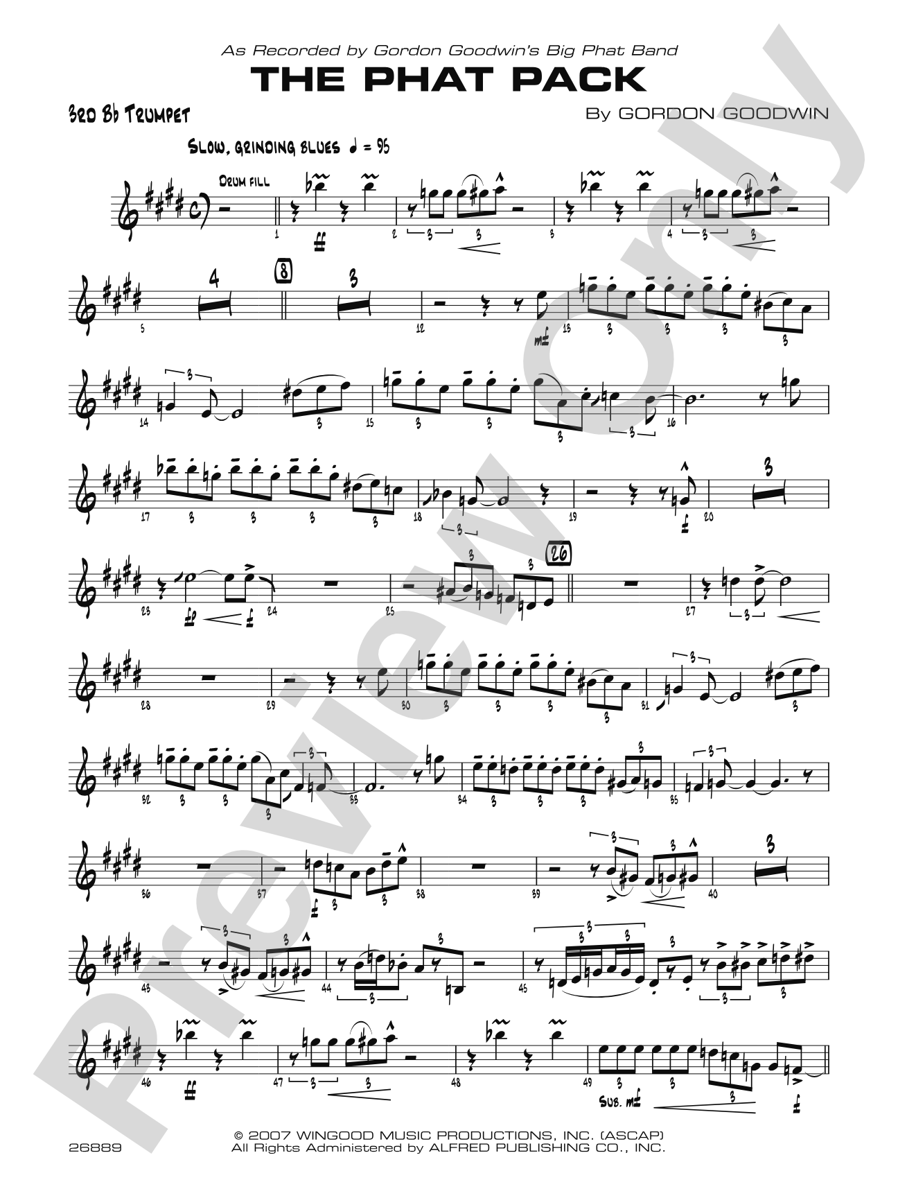 The Phat Pack: 3rd B-flat Trumpet