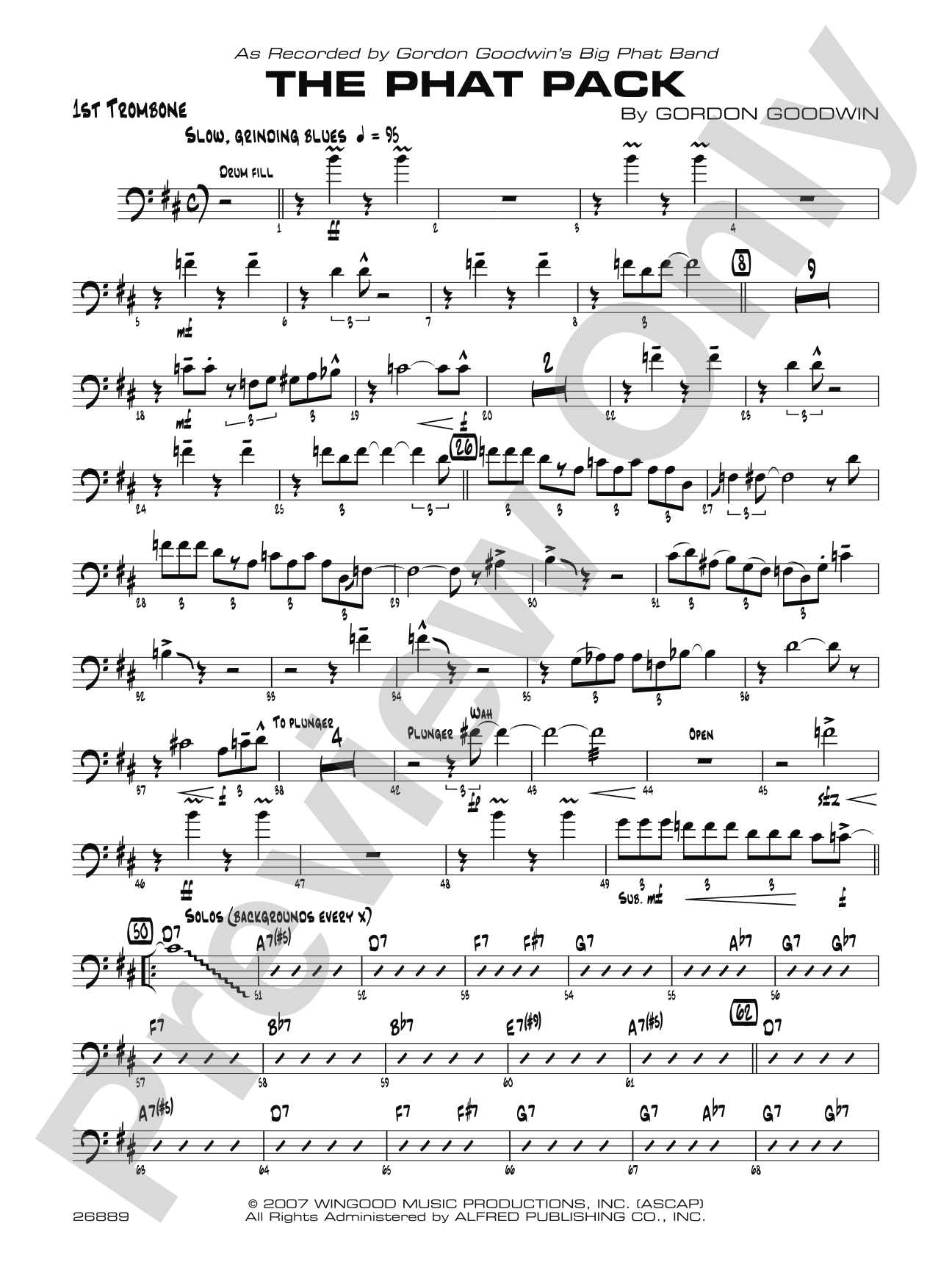 The Phat Pack: 1st Trombone