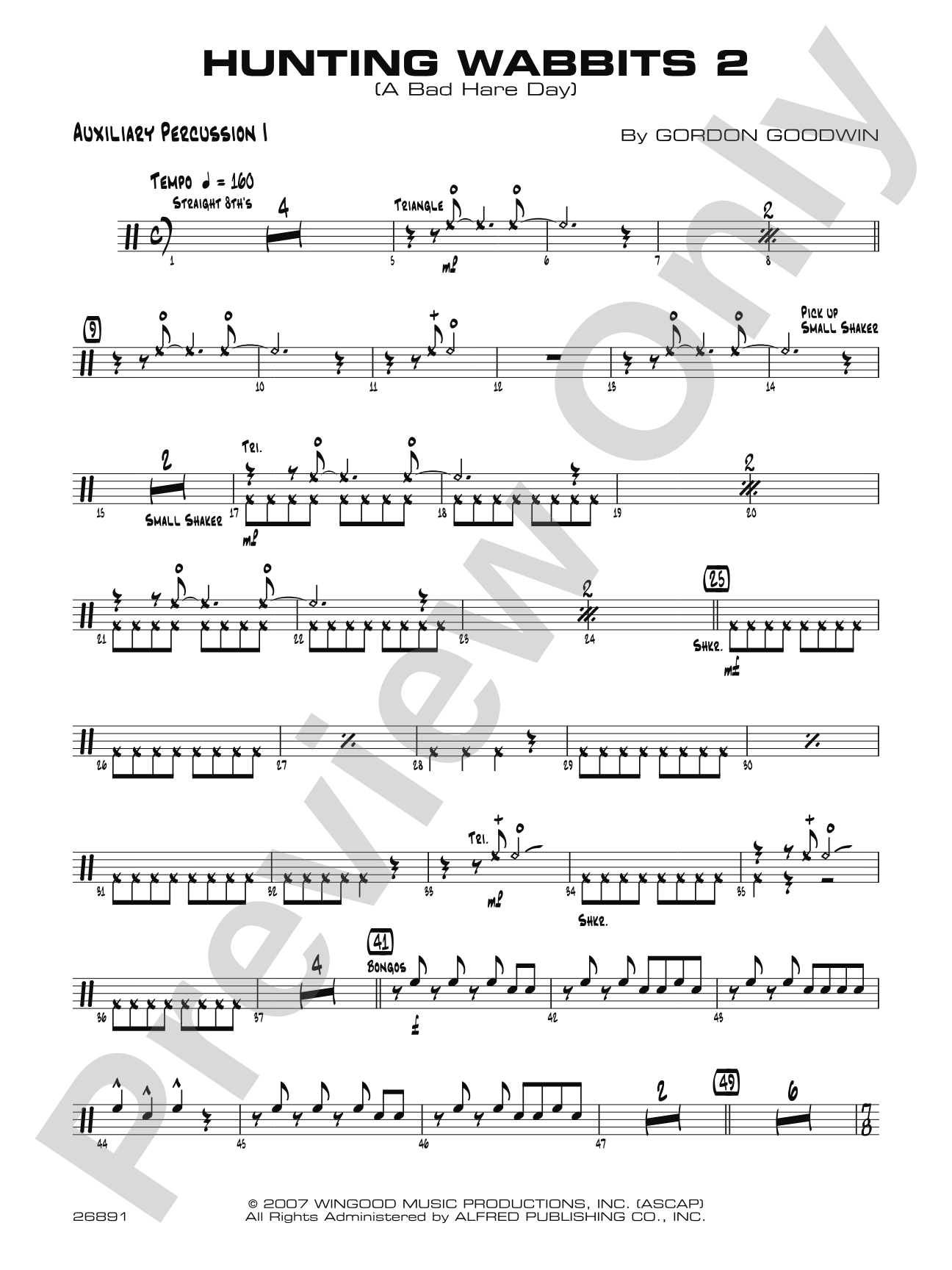 Hunting Wabbits 2 (A Bad Hare Day): Auxiliary Percussion 1