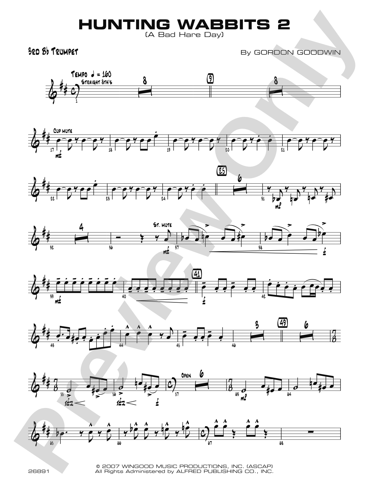 Hunting Wabbits 2 (A Bad Hare Day): 3rd B-flat Trumpet