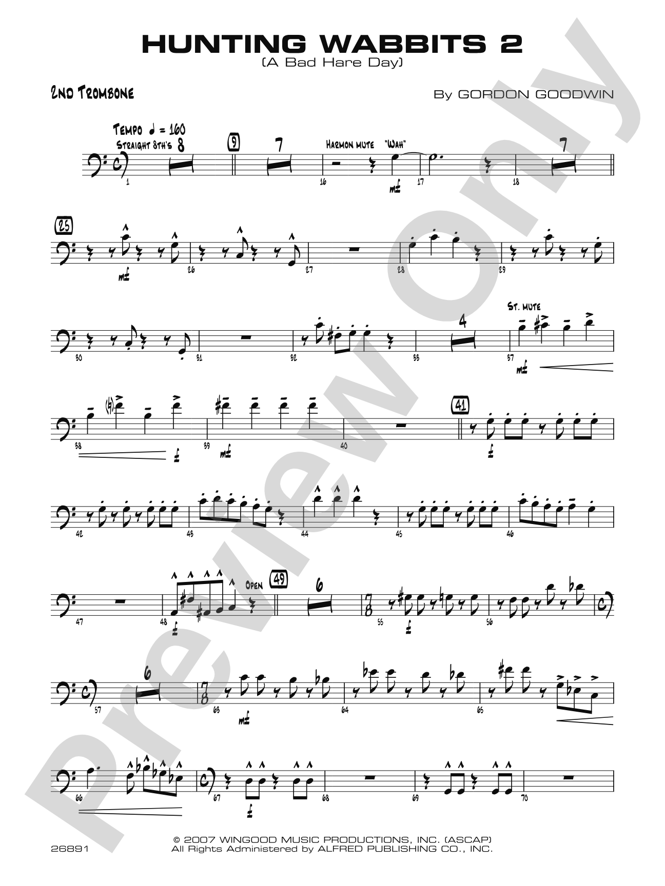 Hunting Wabbits 2 (A Bad Hare Day): 2nd Trombone