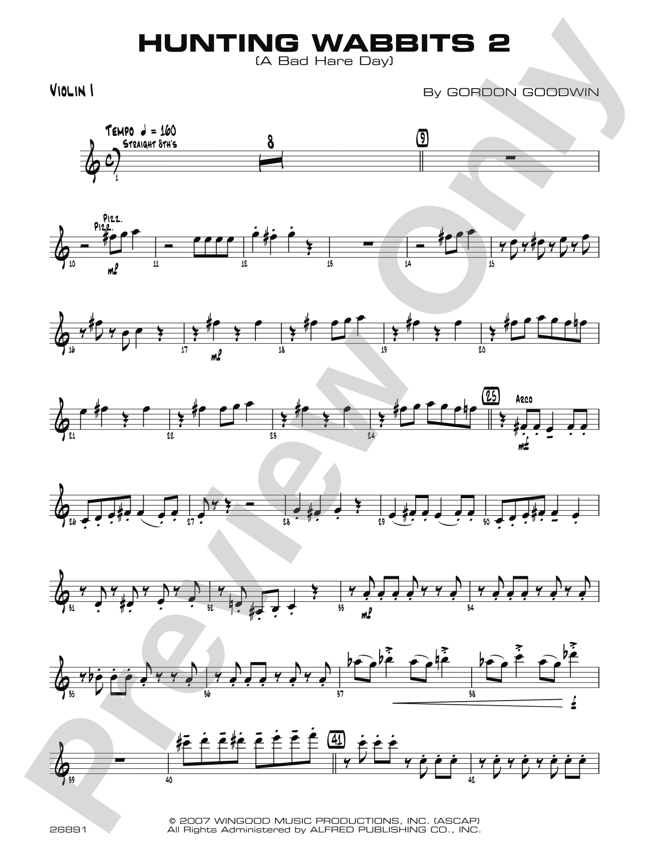 Hunting Wabbits 2 (A Bad Hare Day): 1st Violin