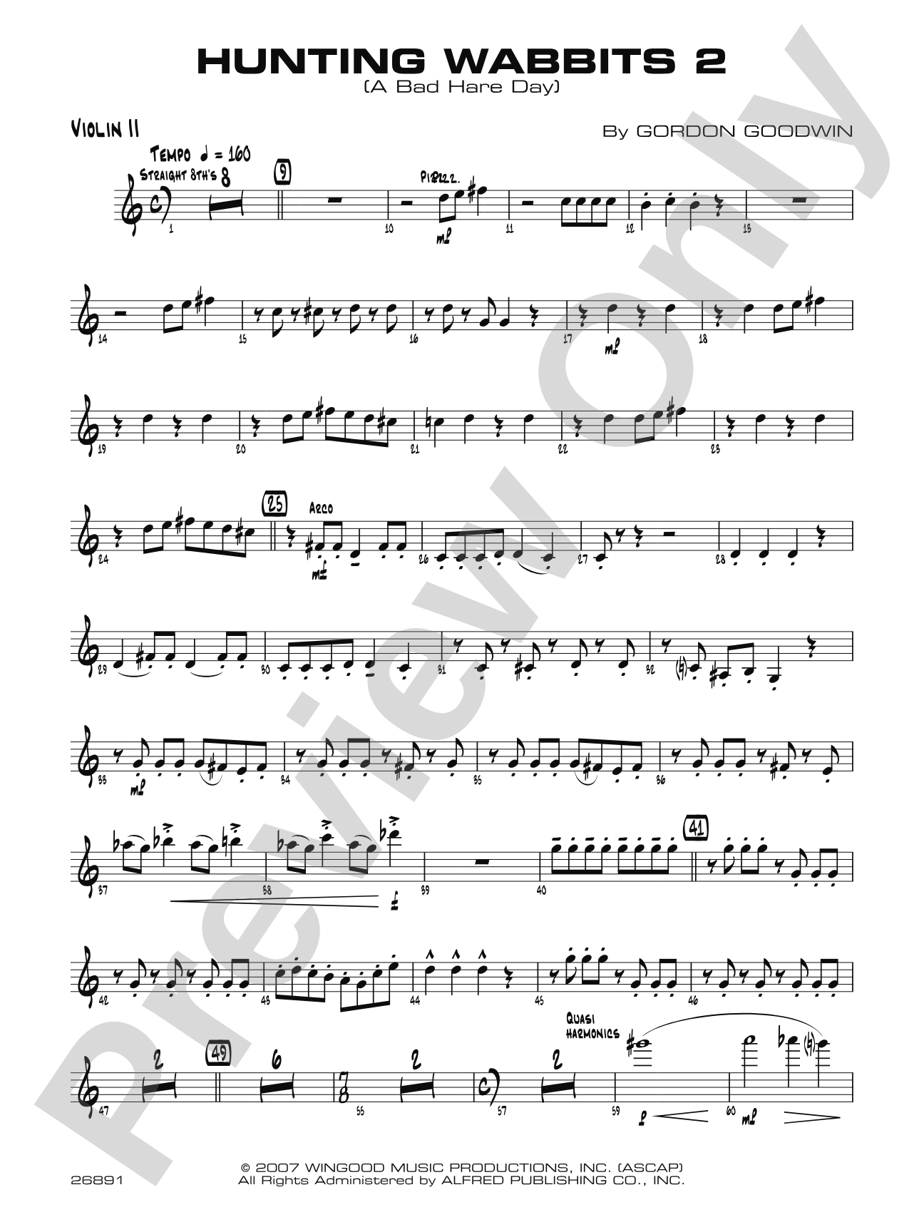Hunting Wabbits 2 (A Bad Hare Day): 2nd Violin