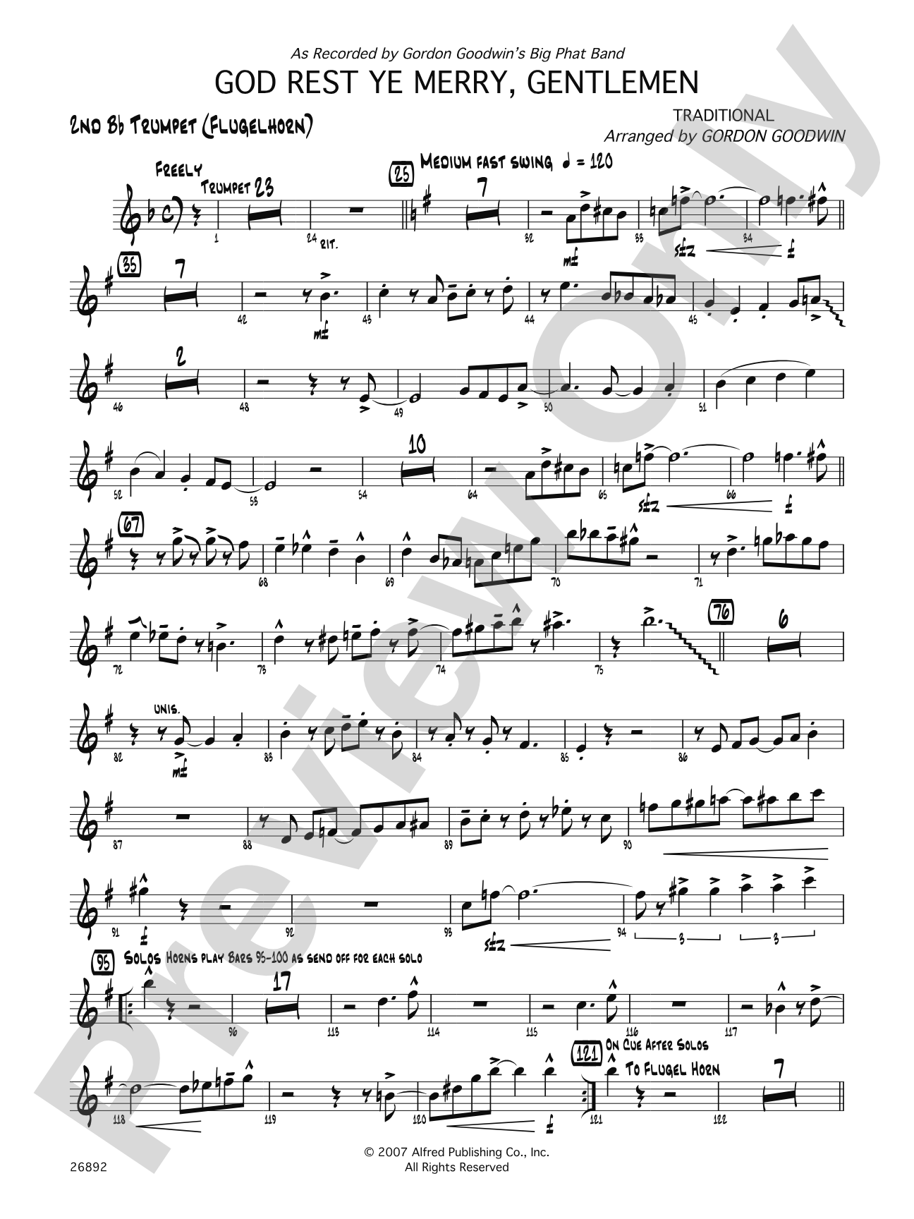 God Rest Ye Merry Gentlemen: 2nd B-flat Trumpet