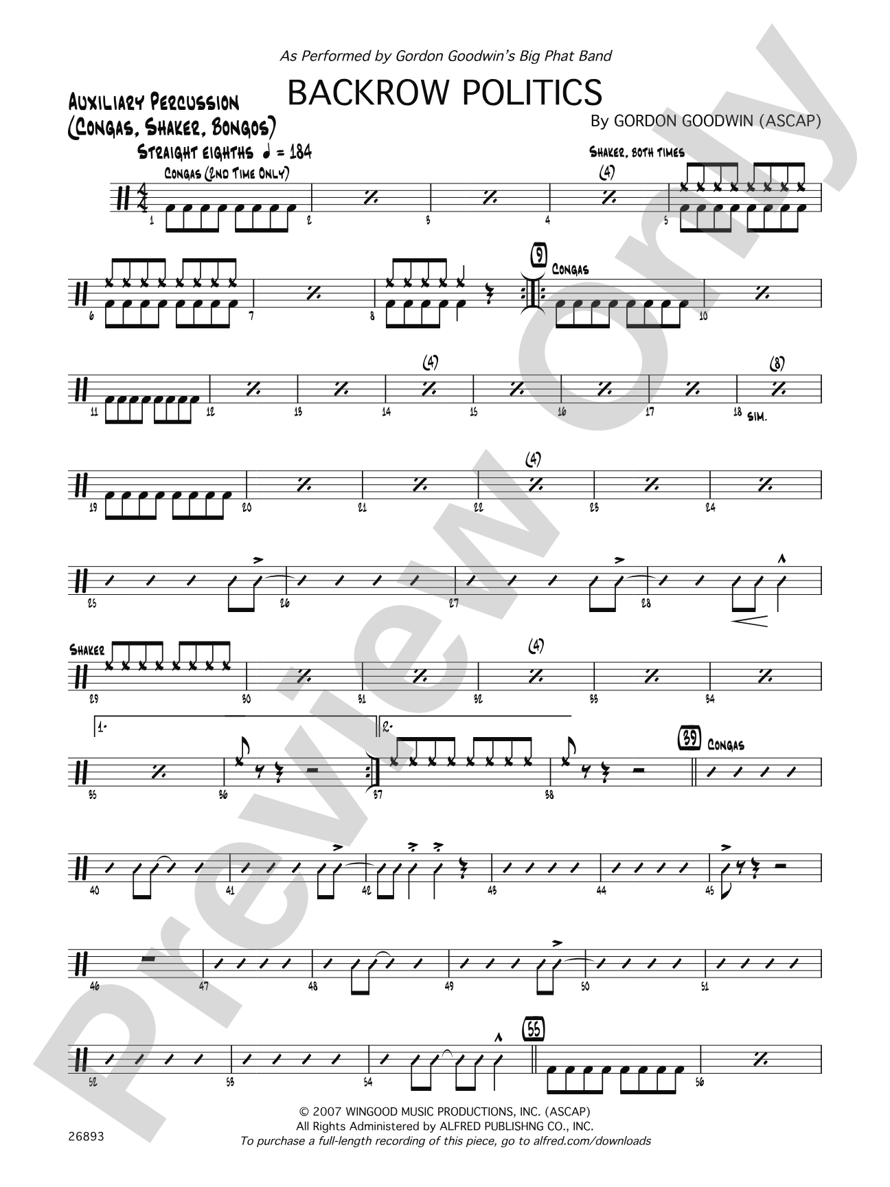 Backrow Politics: Auxiliary Percussion