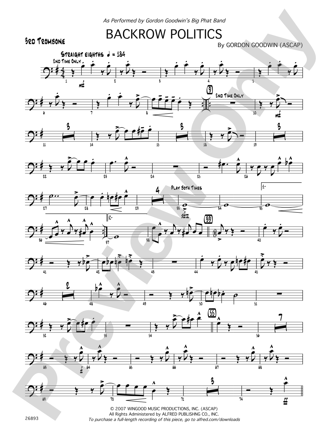 Backrow Politics: 3rd Trombone