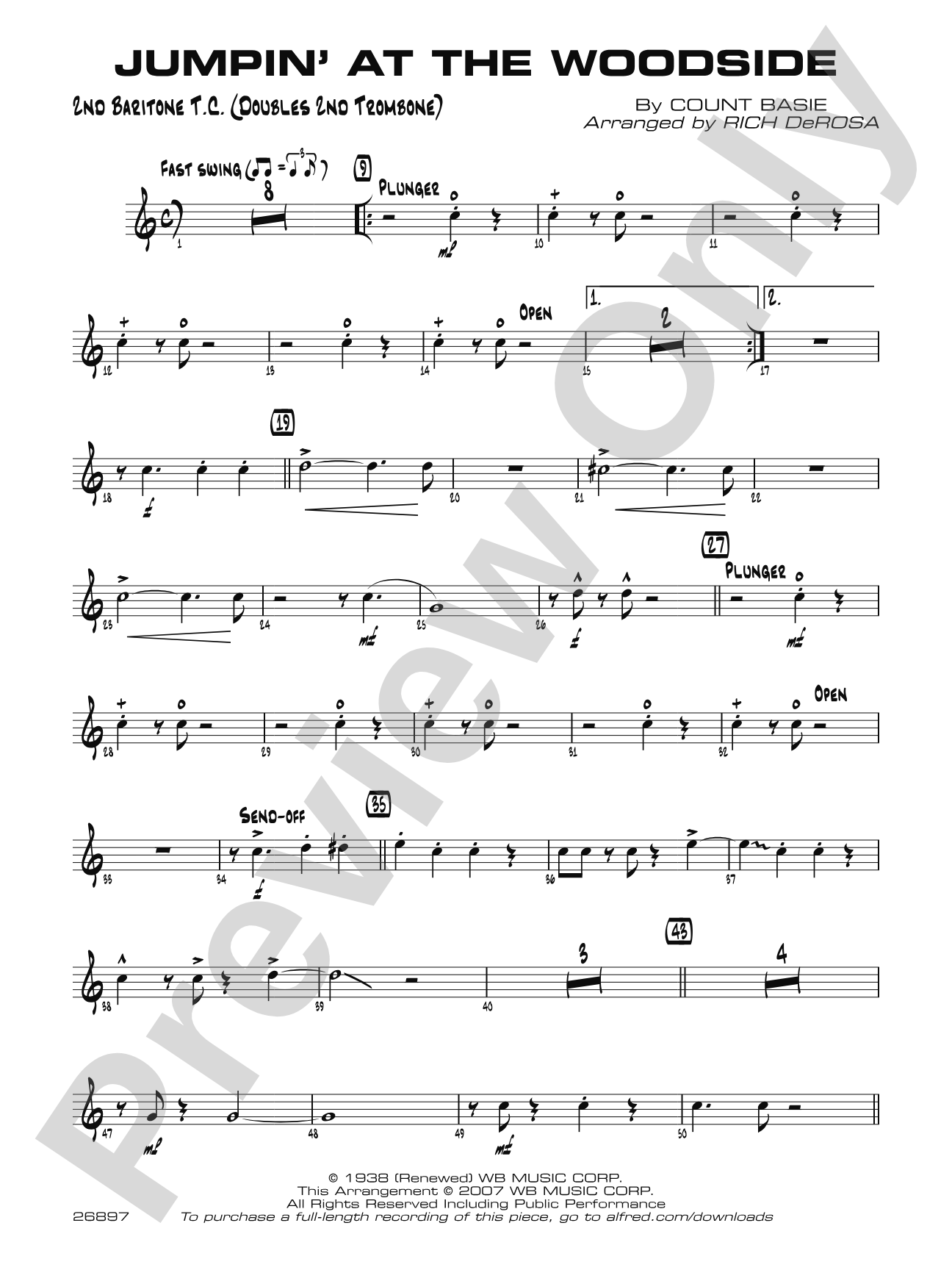 Jumpin' at the Woodside: 2nd Baritone T.C.