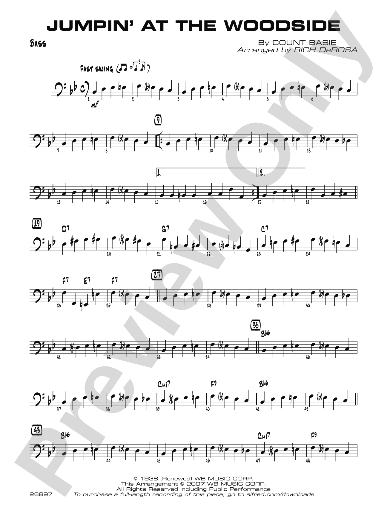 Jumpin' at the Woodside: String Bass