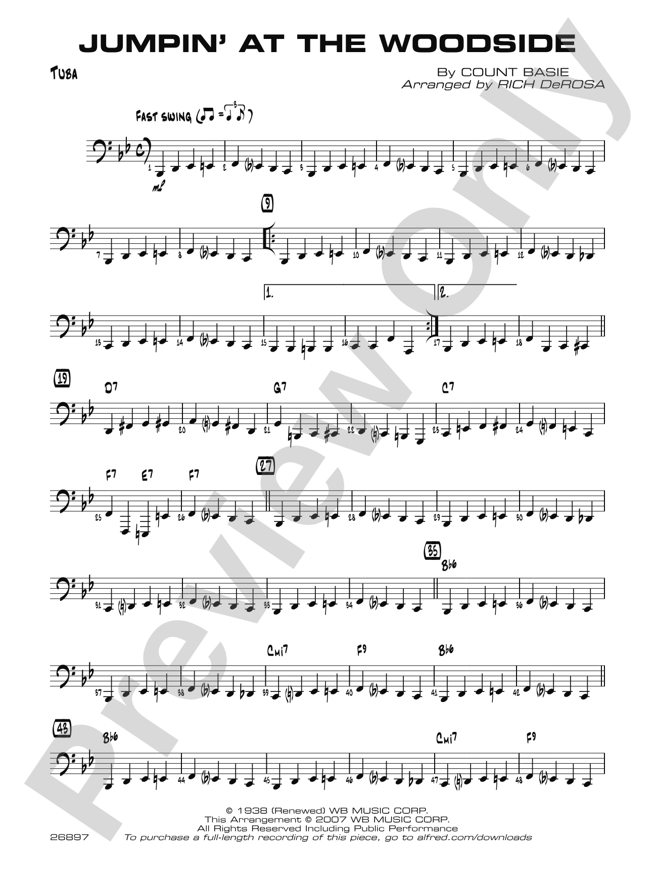 Jumpin' at the Woodside: Tuba