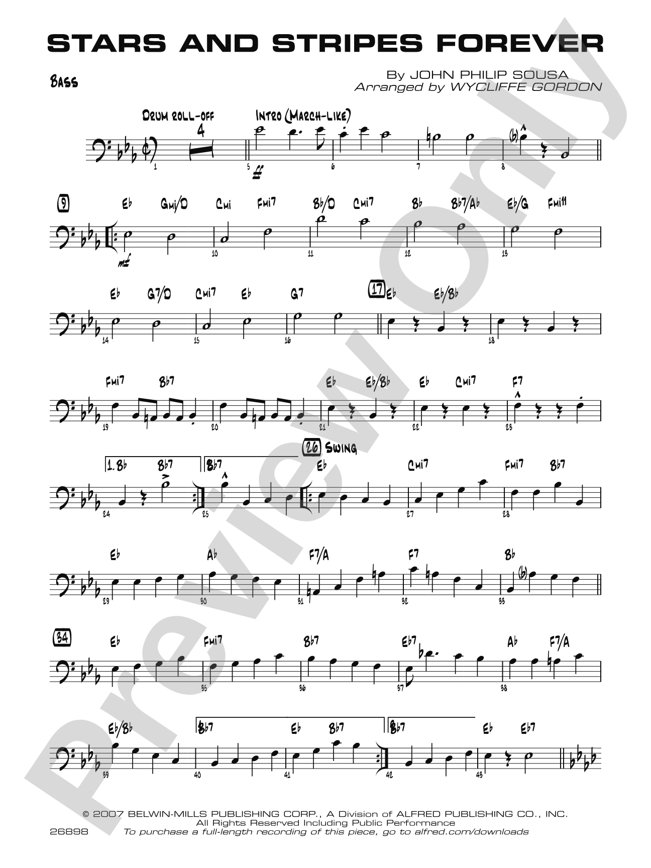 Stars and Stripes Forever: String Bass