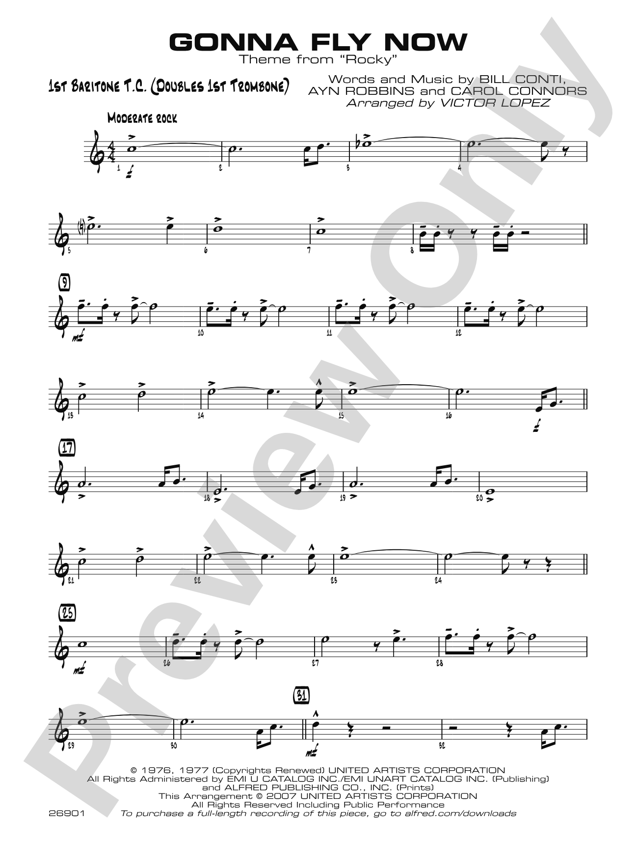 Gonna Fly Now: Baritone T.C.