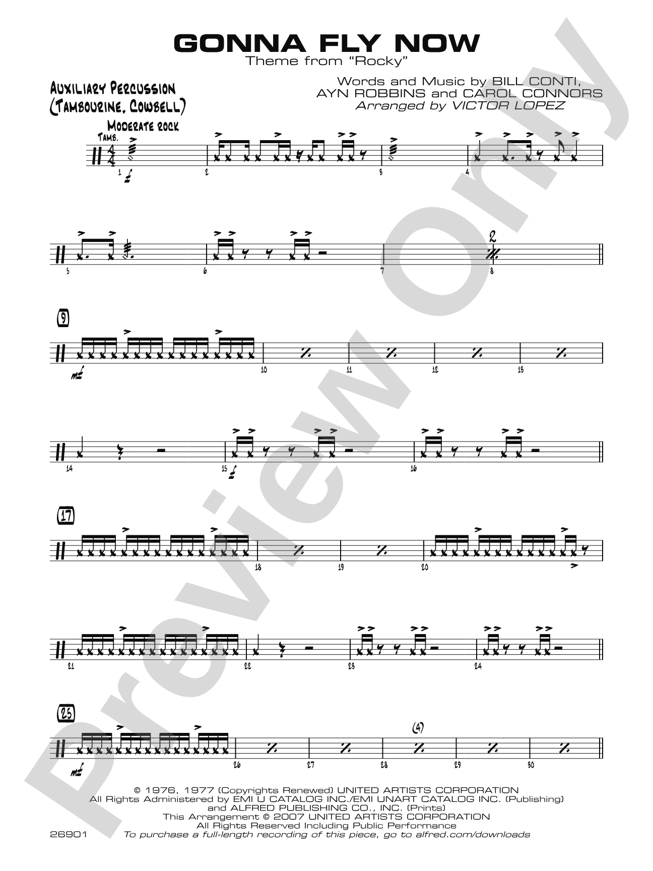 Gonna Fly Now: 1st Percussion
