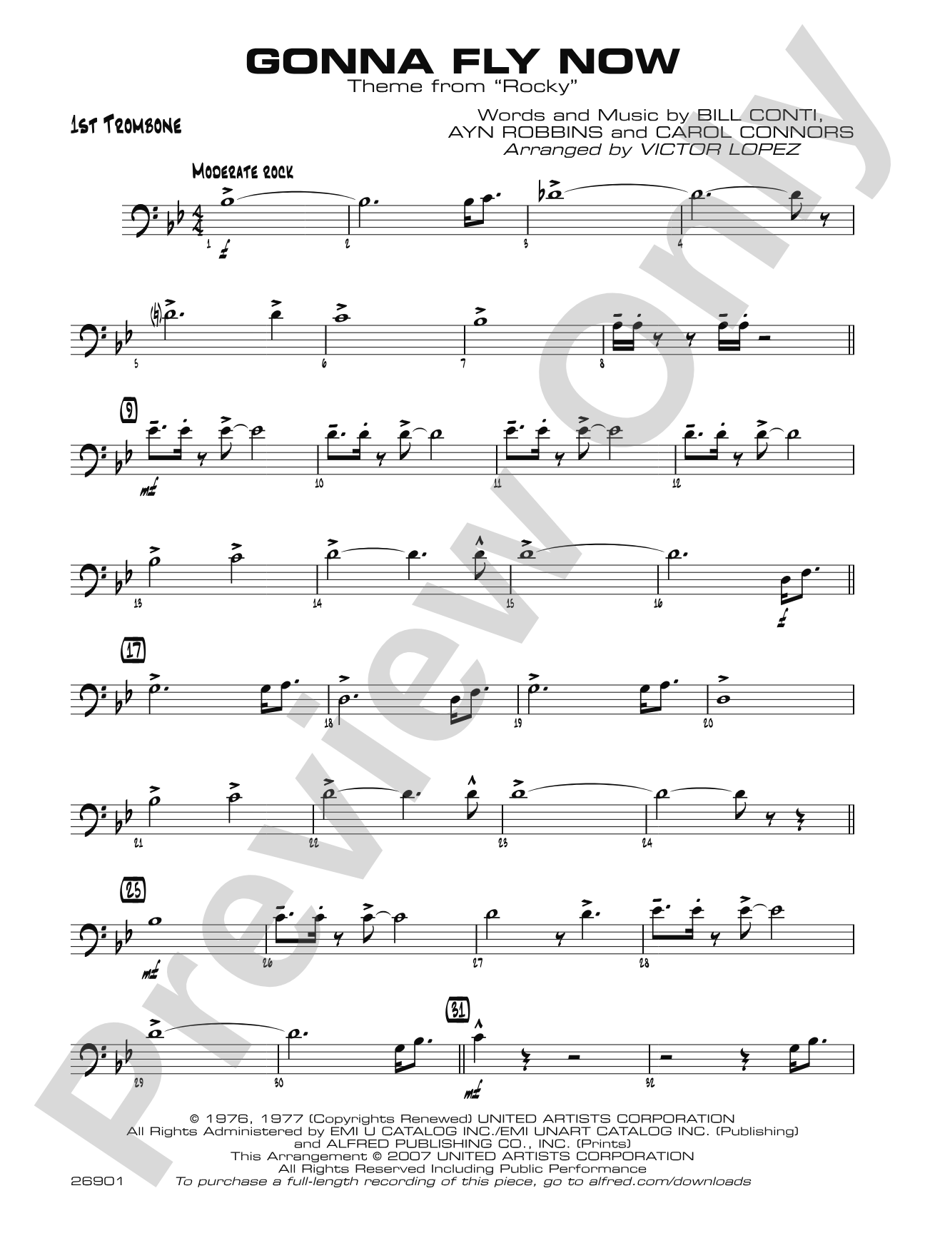 Gonna Fly Now: 1st Trombone