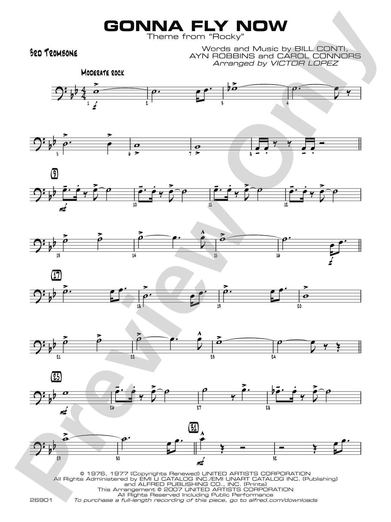 Gonna Fly Now: 3rd Trombone
