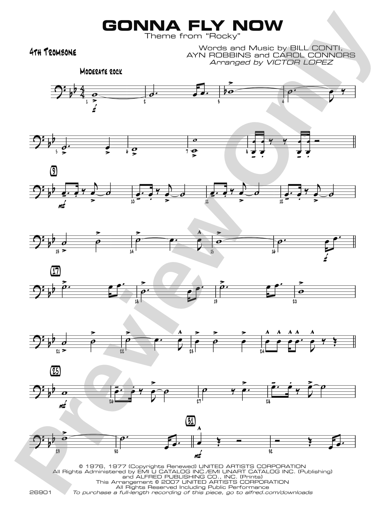 Gonna Fly Now: 4th Trombone