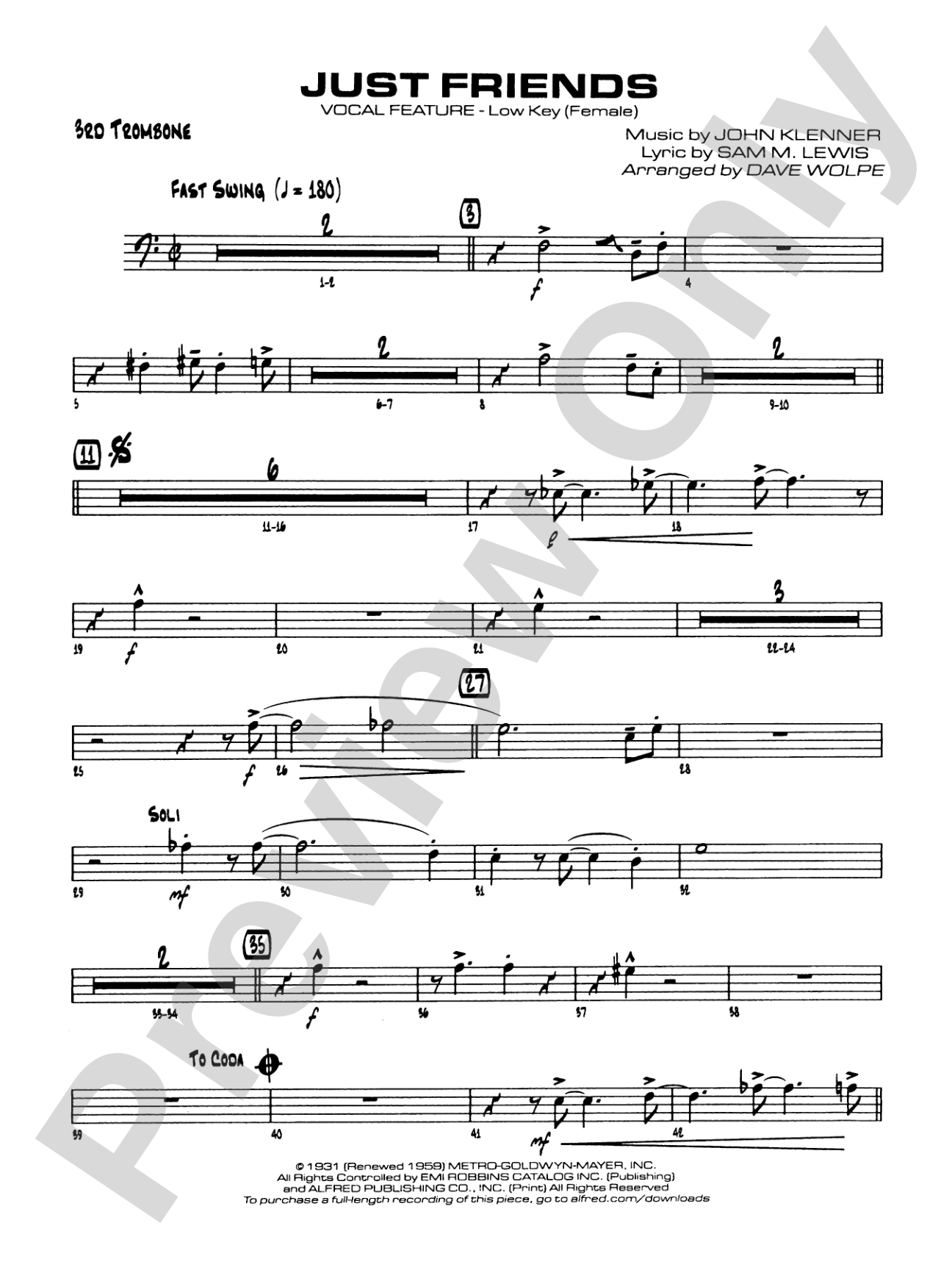 Just Friends: 3rd Trombone