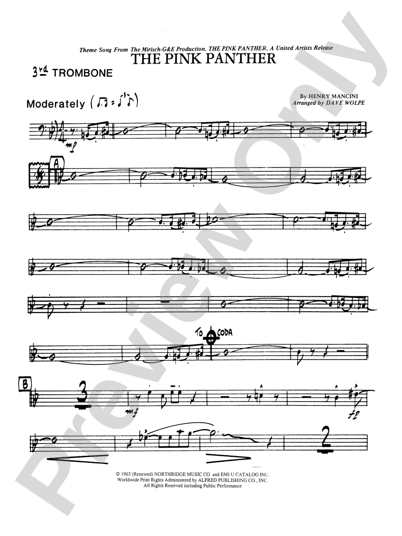 The Pink Panther: 3rd Trombone
