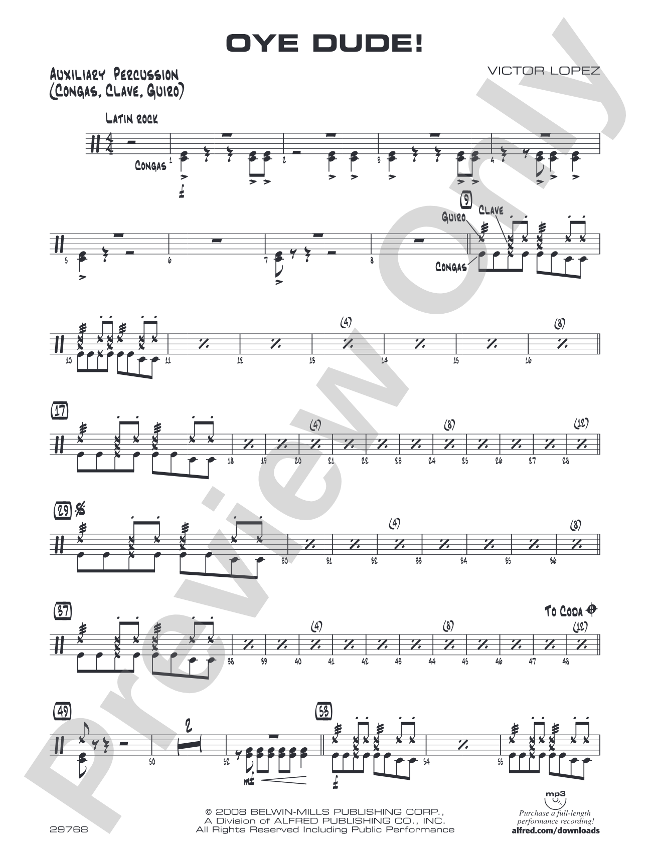 Oye Dude!: Auxiliary Percussion