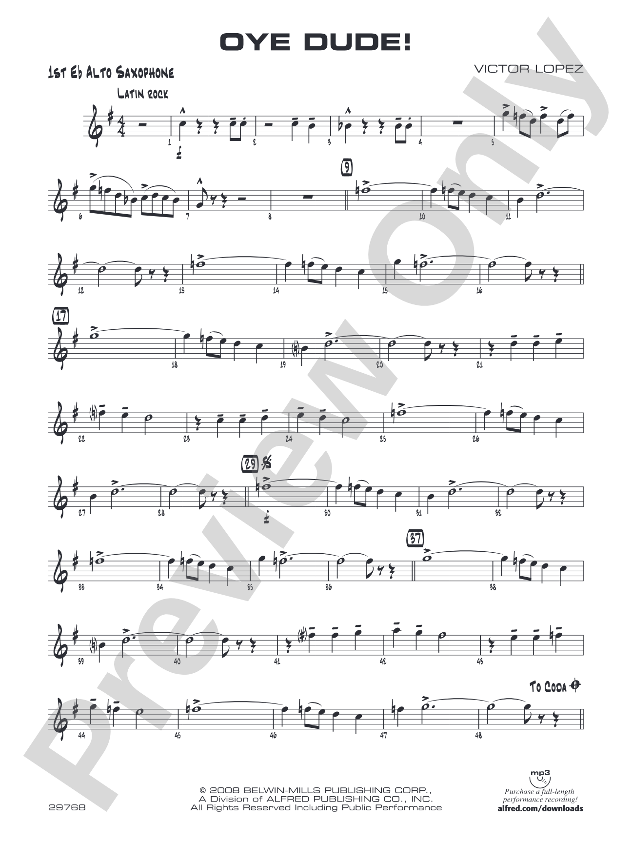 Oye Dude!: E-flat Alto Saxophone