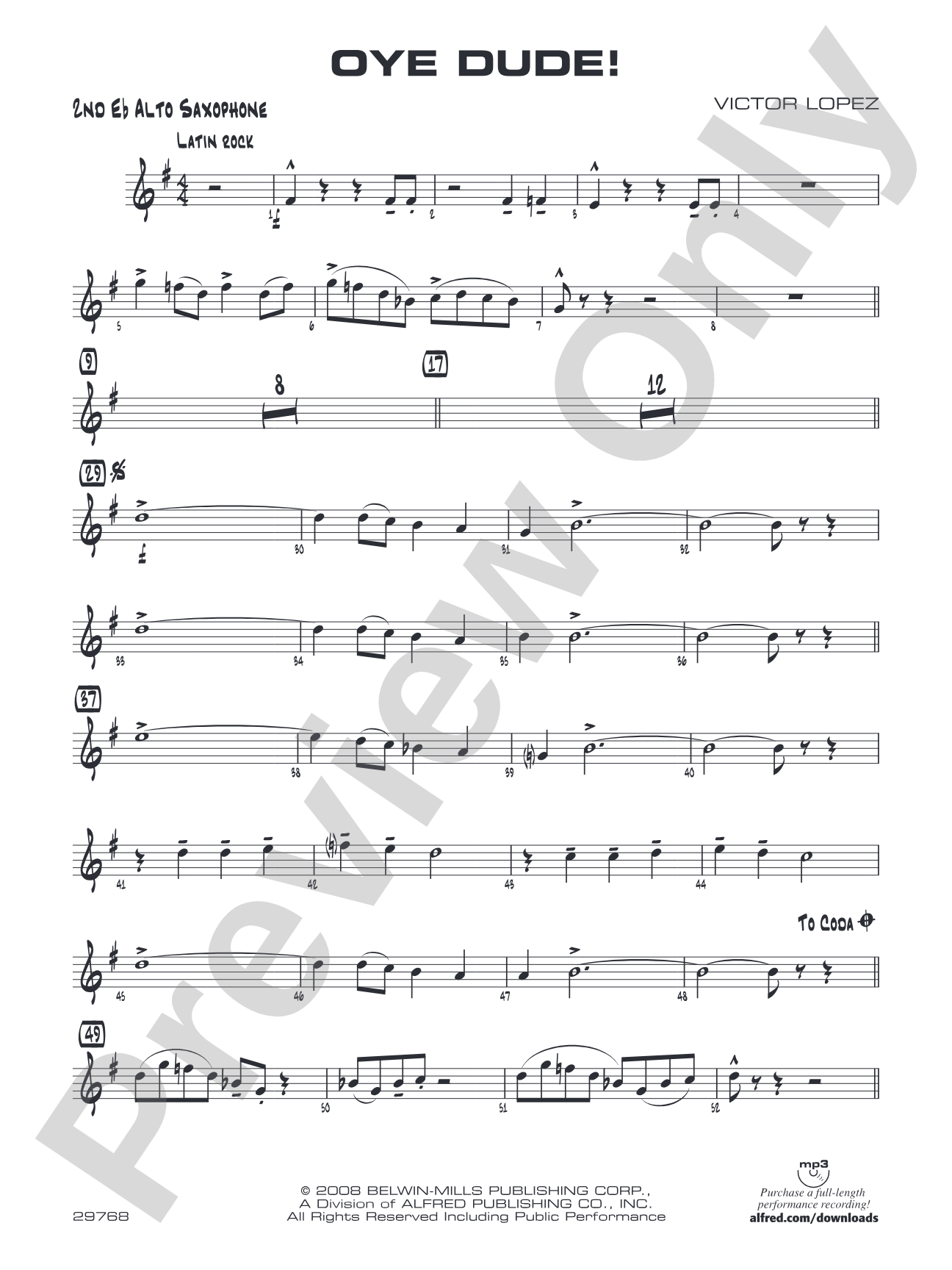 Oye Dude!: 2nd E-flat Alto Saxophone