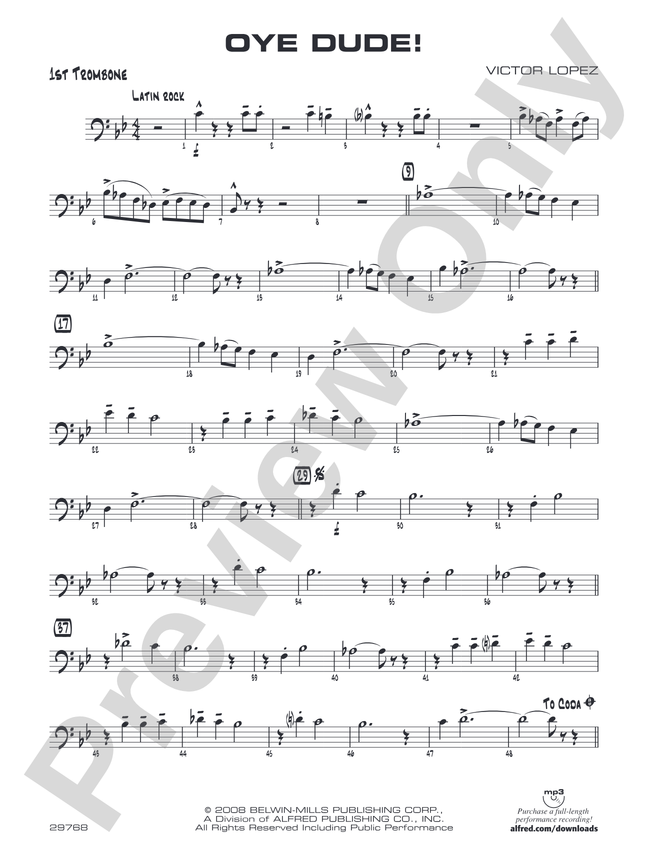 Oye Dude!: 1st Trombone
