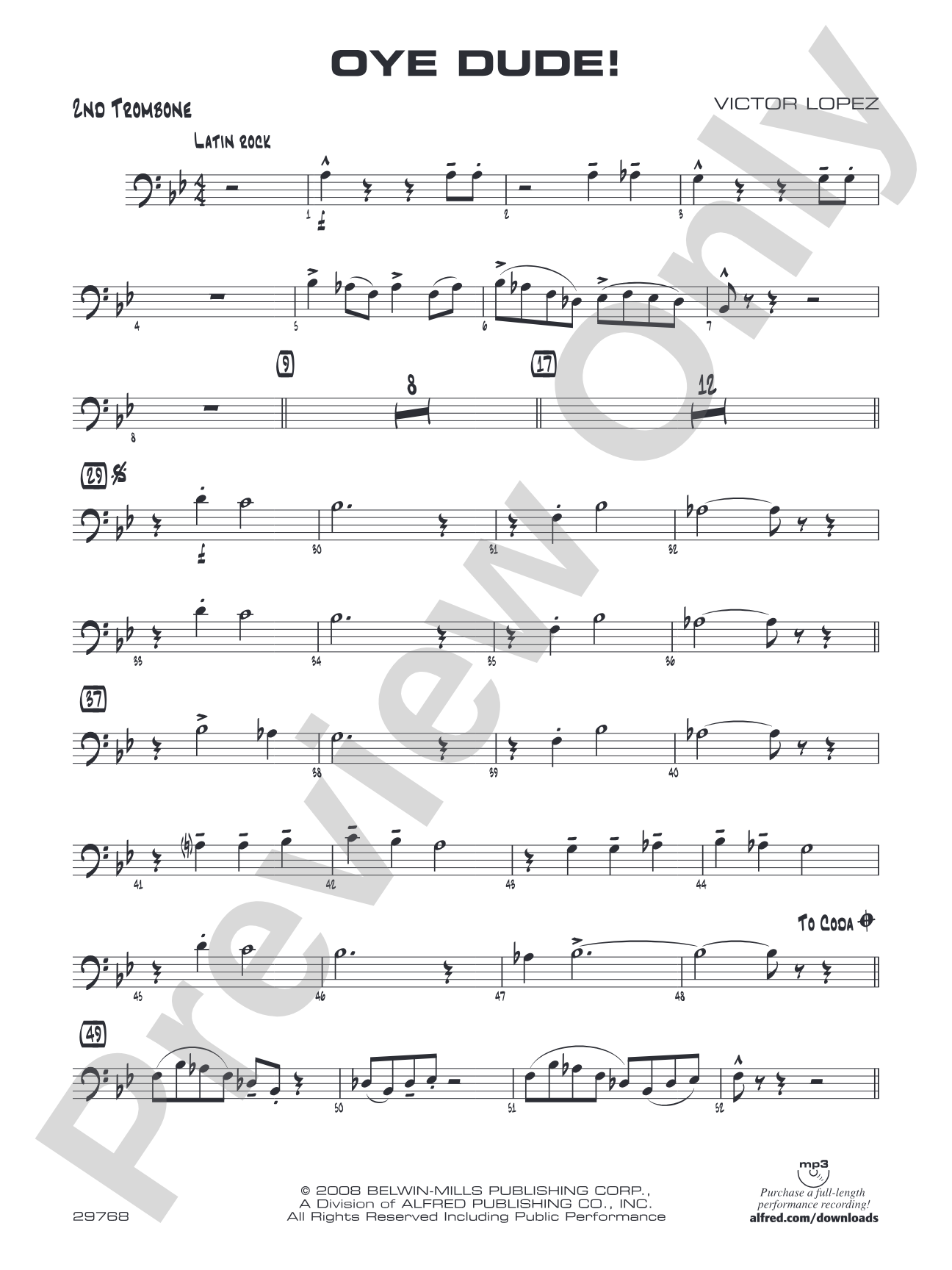 Oye Dude!: 2nd Trombone