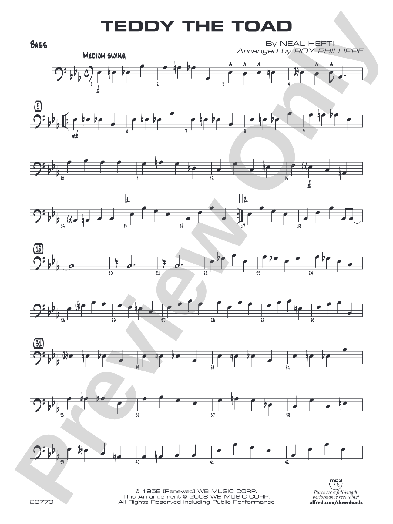 Teddy the Toad: String Bass