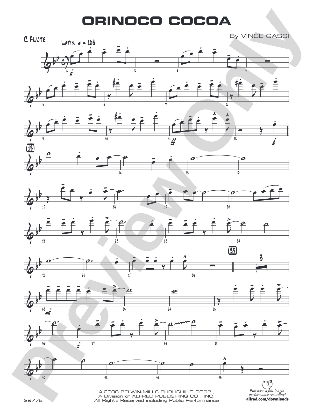 Orinoco Cocoa: Flute