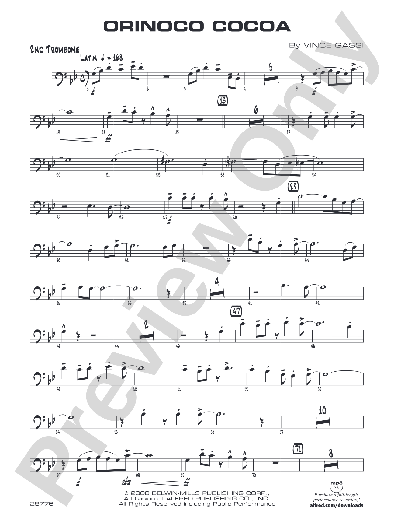 Orinoco Cocoa: 2nd Trombone