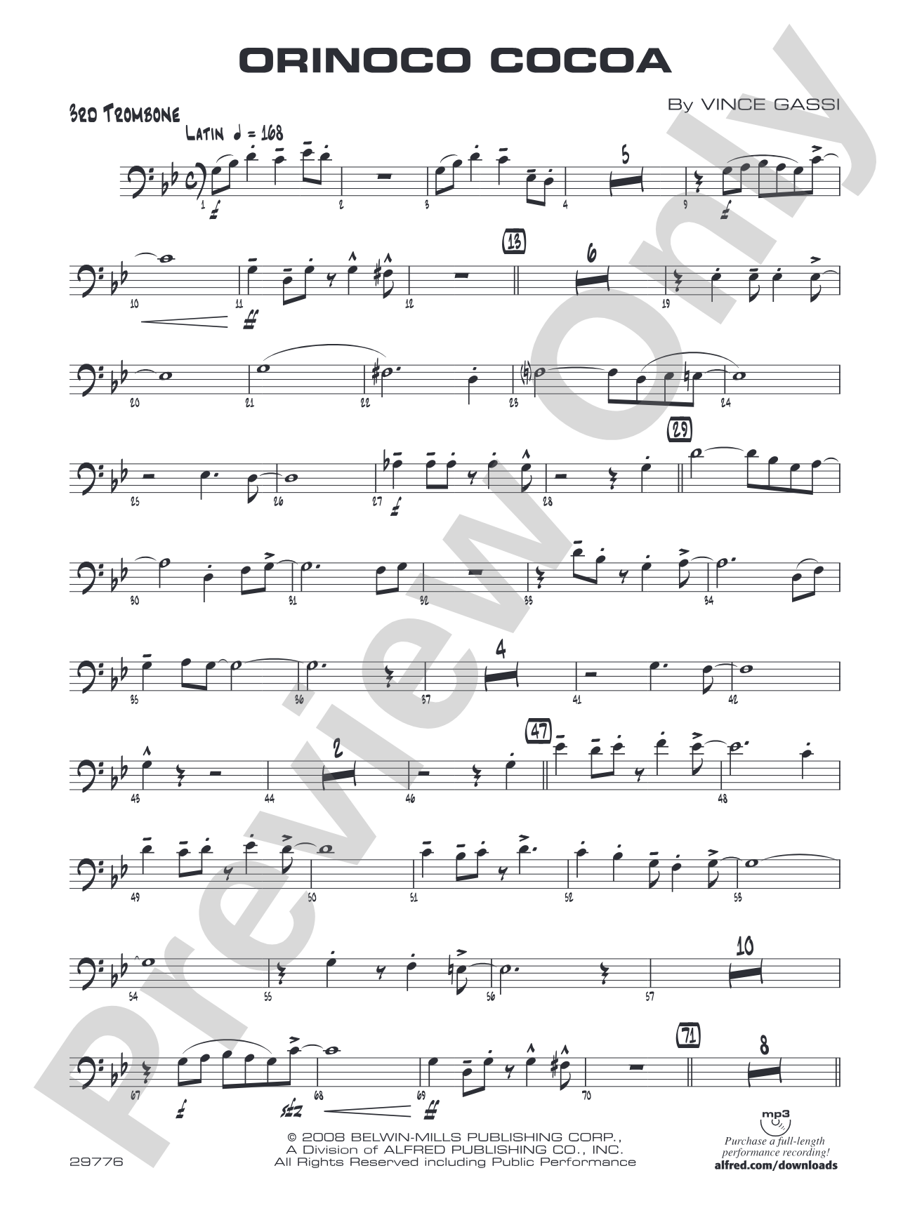 Orinoco Cocoa: 3rd Trombone
