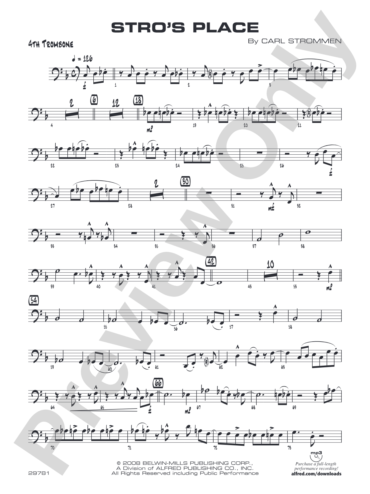Stro's Place: 4th Trombone
