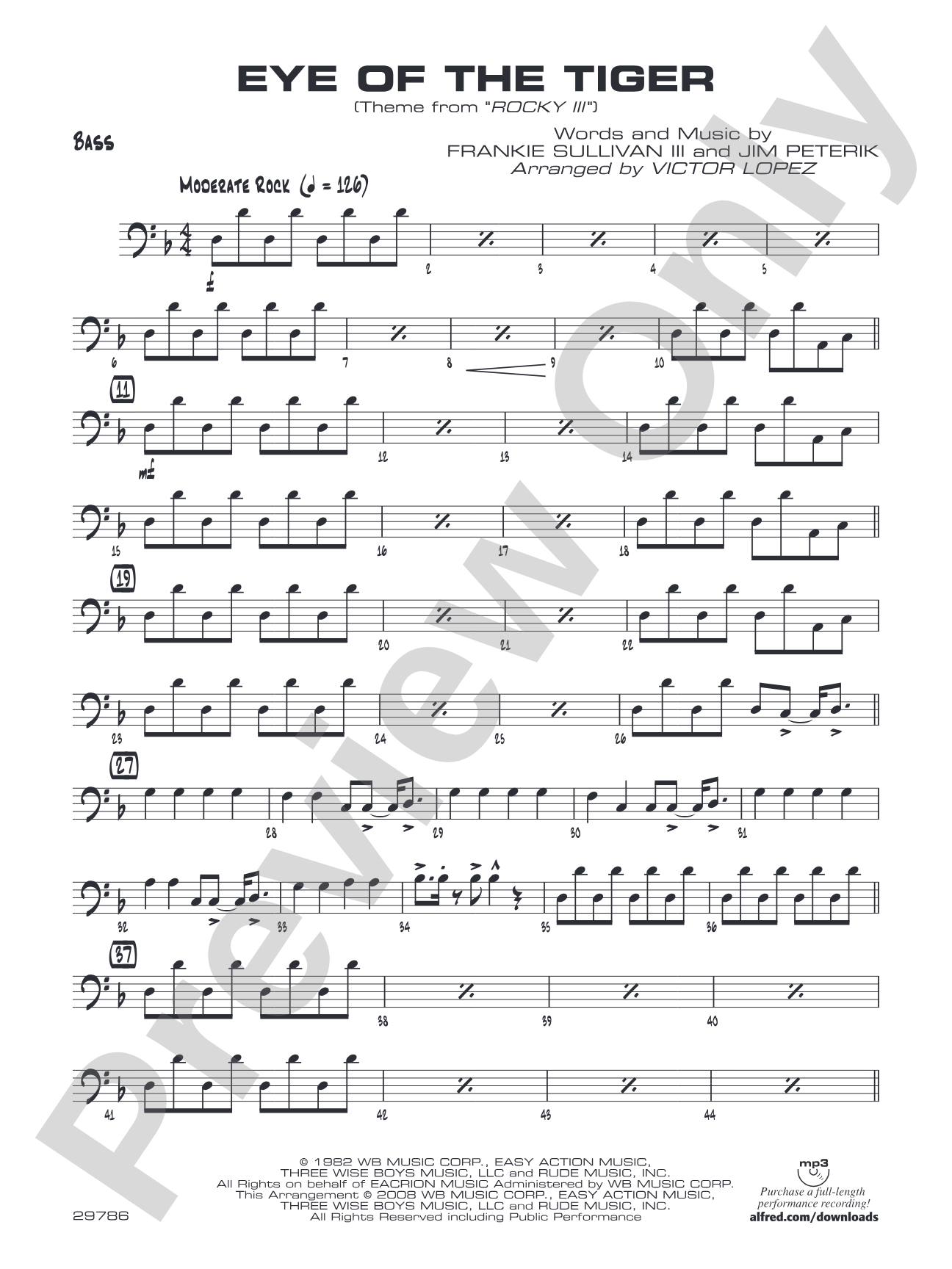 Eye of the Tiger: String Bass