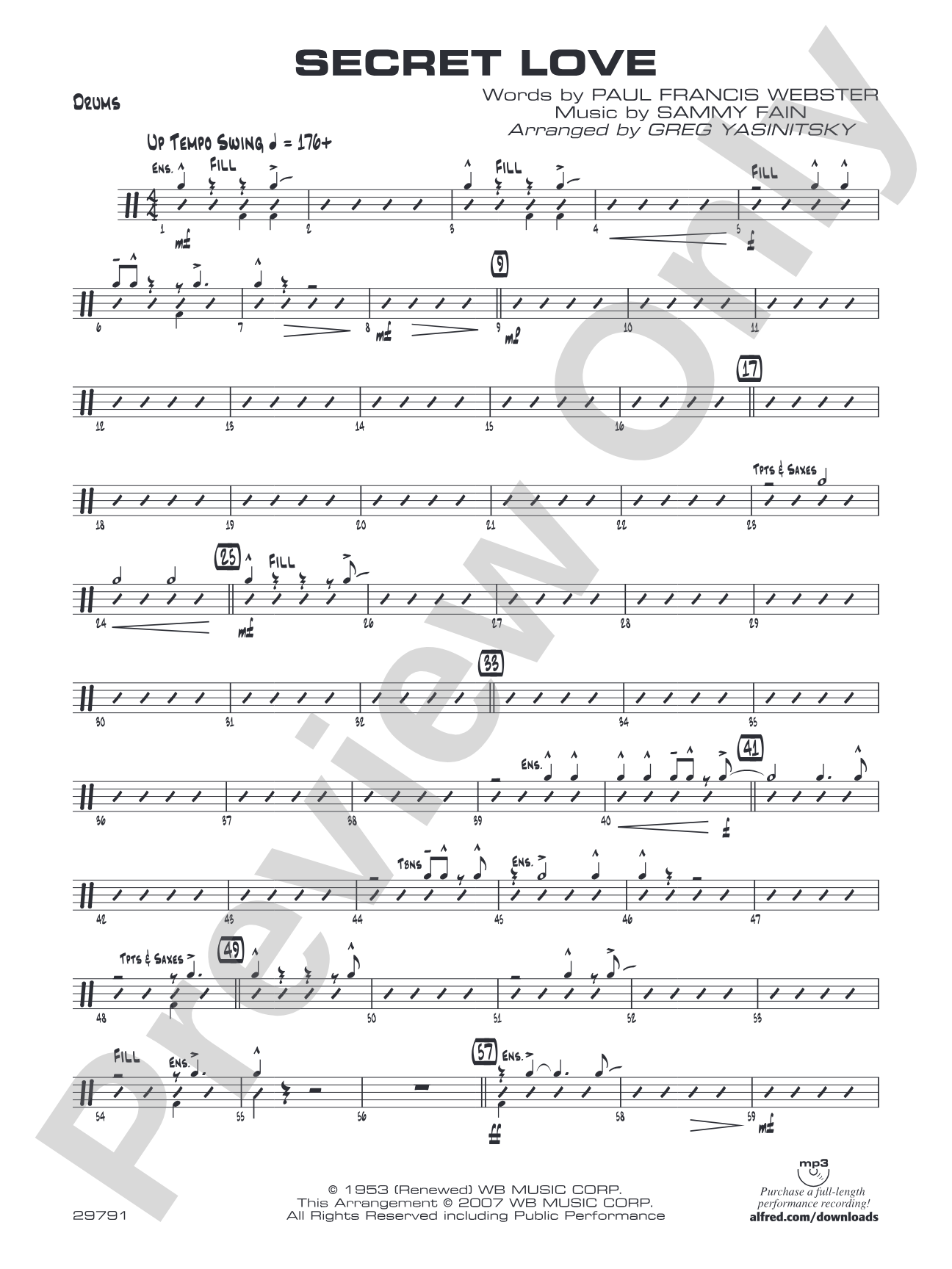 Secret Love: Drums