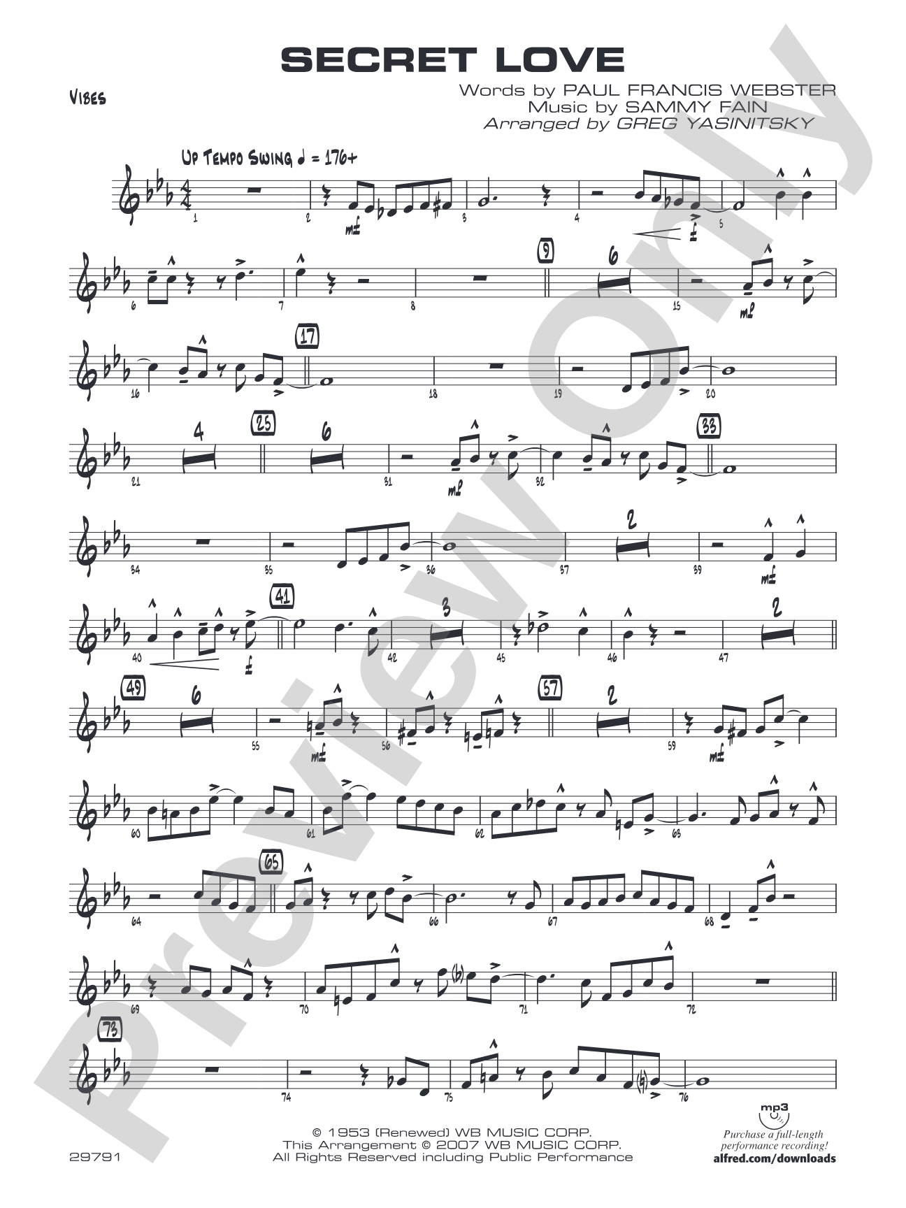 Secret Love: Vibraphone