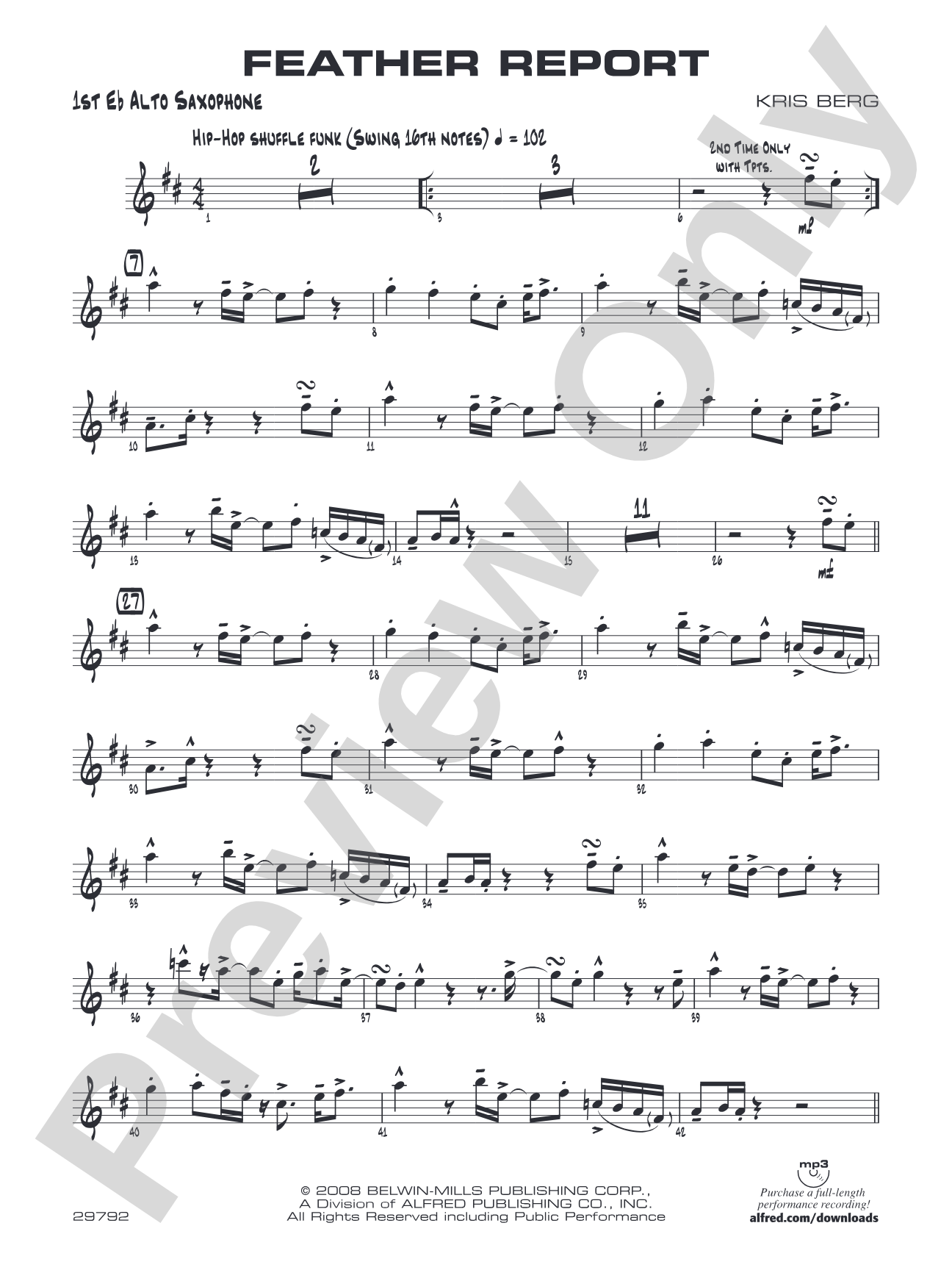 Feather Report: E-flat Alto Saxophone