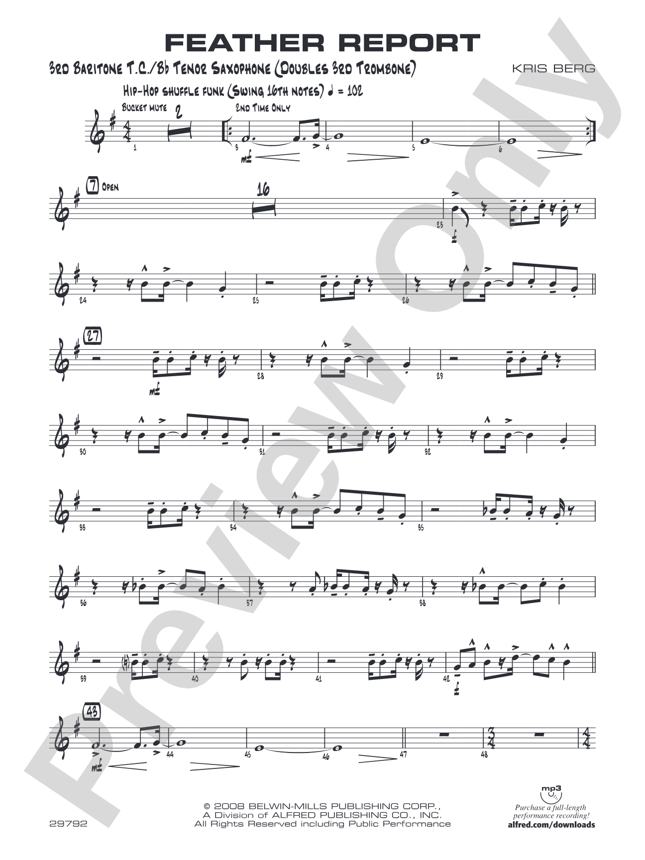 Feather Report: 3rd Baritone T.C.