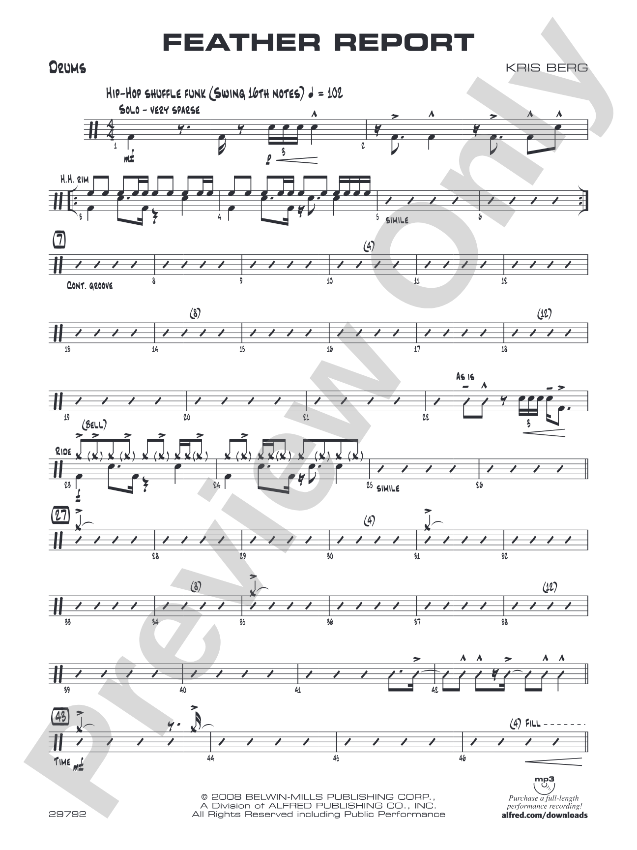 Feather Report: Drums