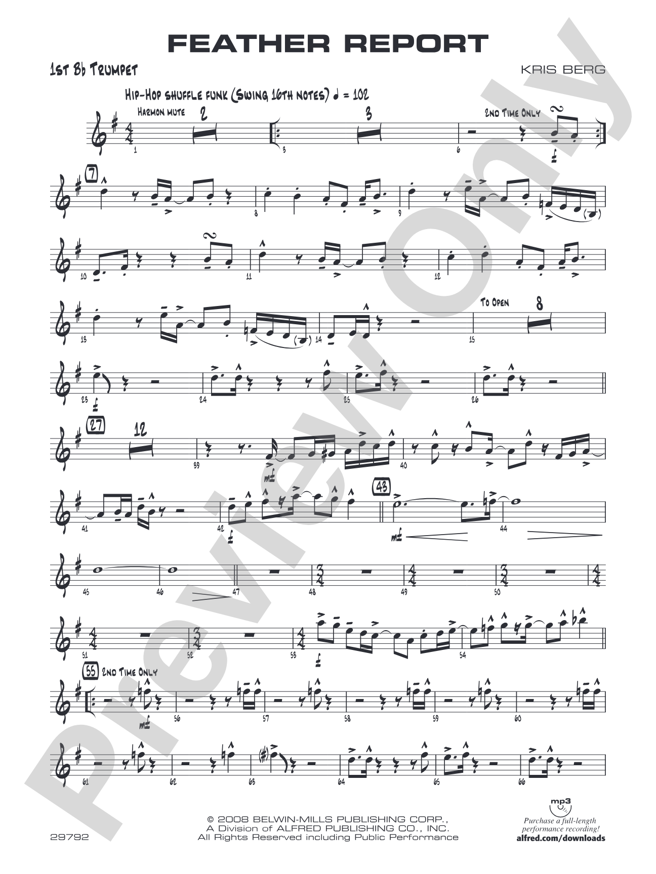 Feather Report: 1st B-flat Trumpet
