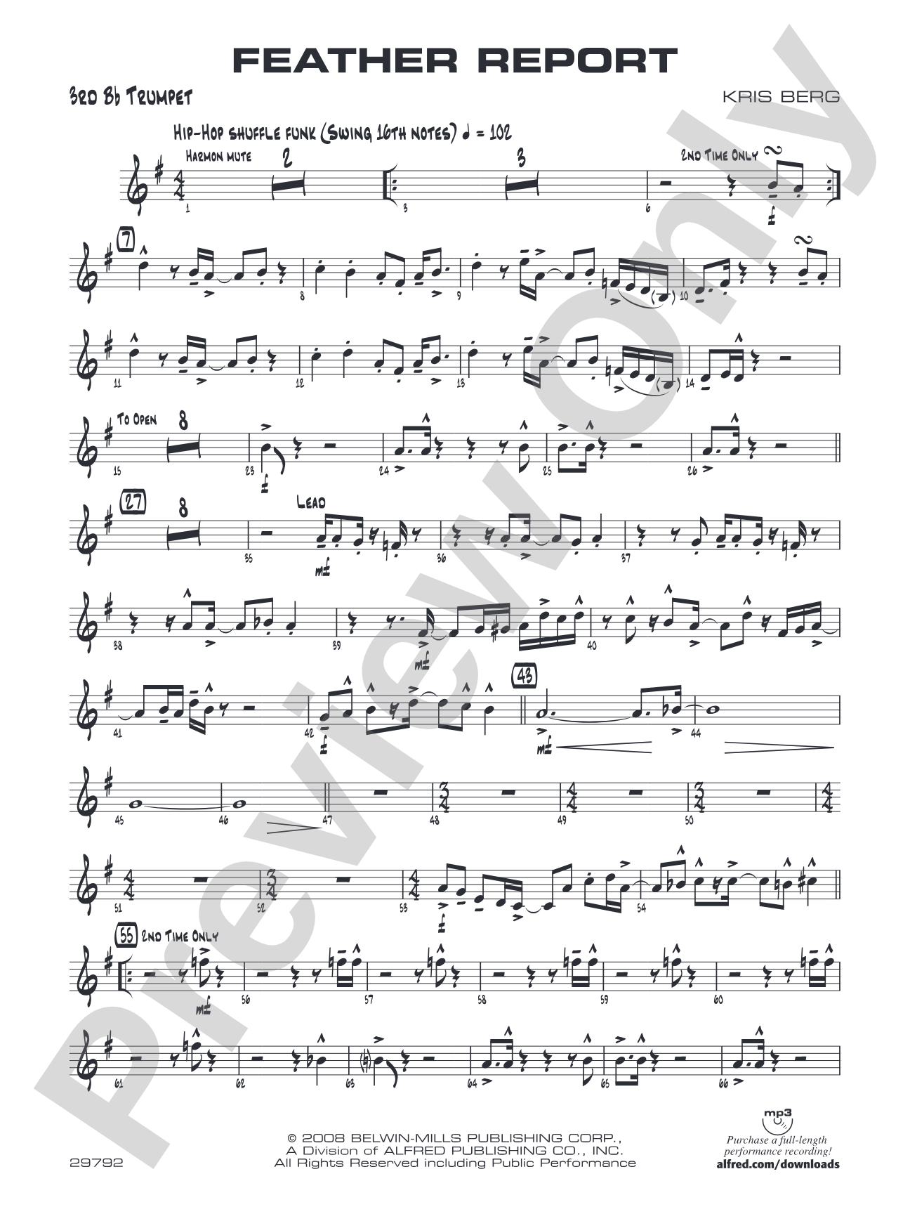 Feather Report: 3rd B-flat Trumpet