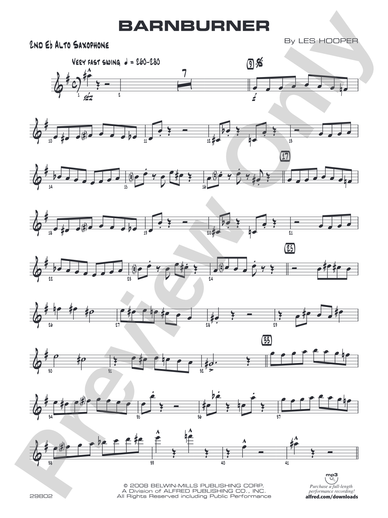 Barnburner: 2nd E-flat Alto Saxophone